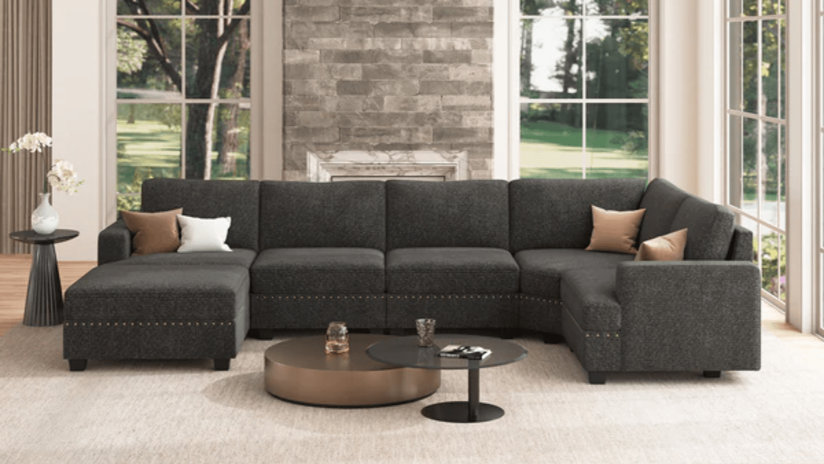 Best Oversized Sectionals for Large Living Rooms - Honbaymall