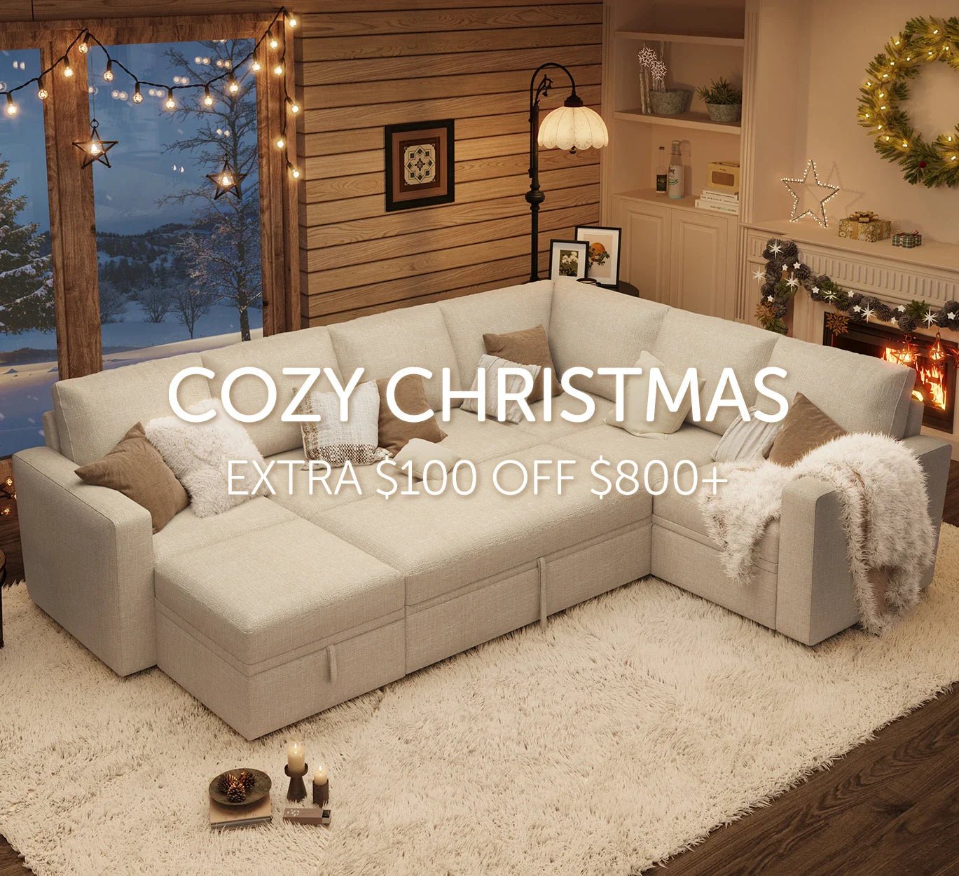 Wrap Up the Year in Comfort — Celebrate the Holidays with Cozy Sofas & Free Gifts 🎄