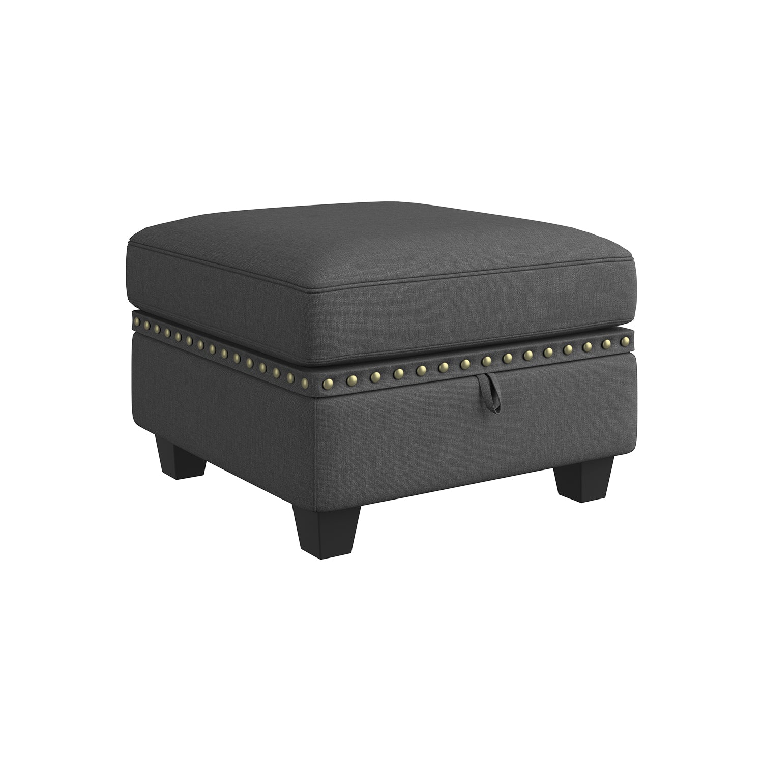 HONBAY Square Storage Ottoman for Sectional Sofa