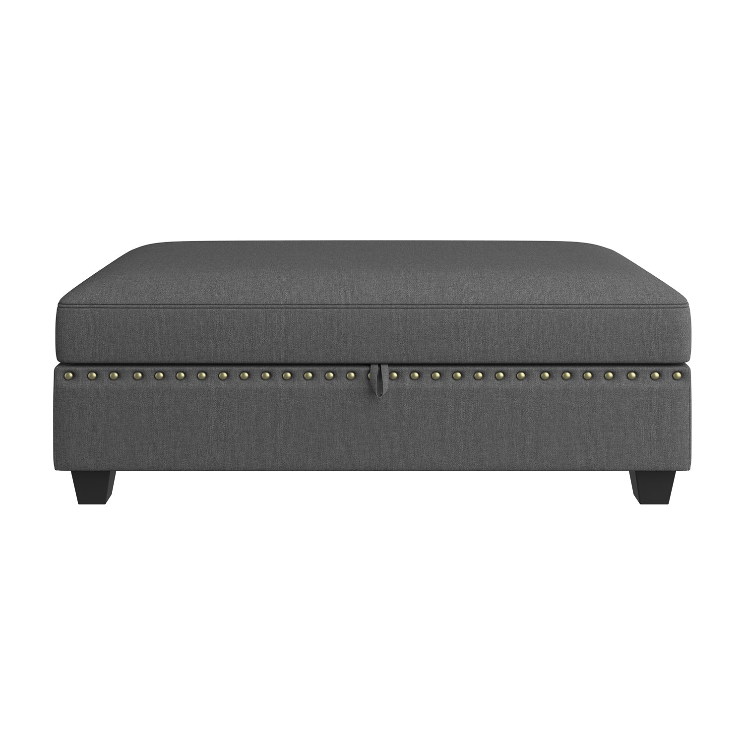 HONBAY Rectangle Storage Ottoman for Sectional Sofa