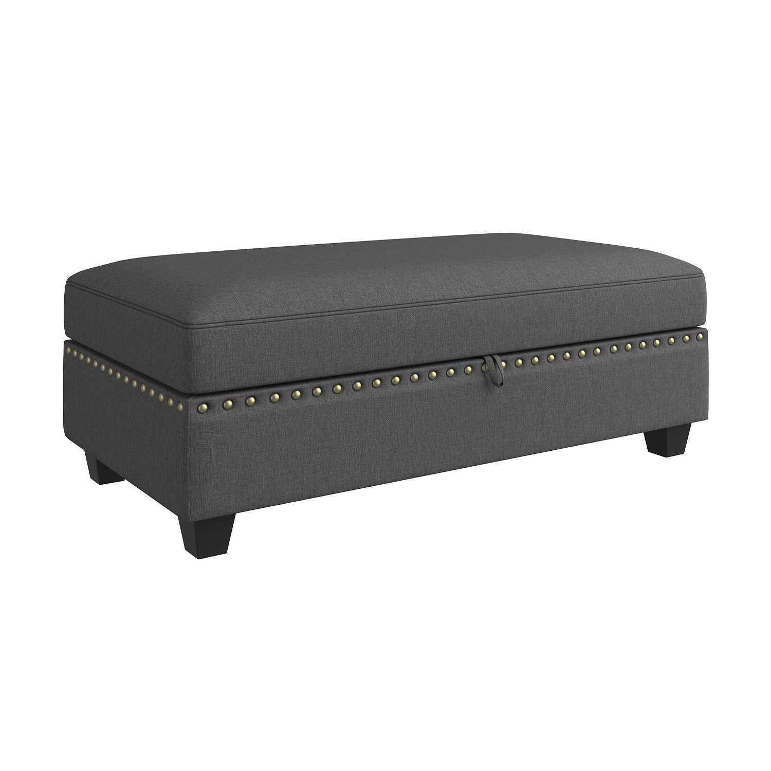 HONBAY Rectangle Storage Ottoman for Sectional Sofa
