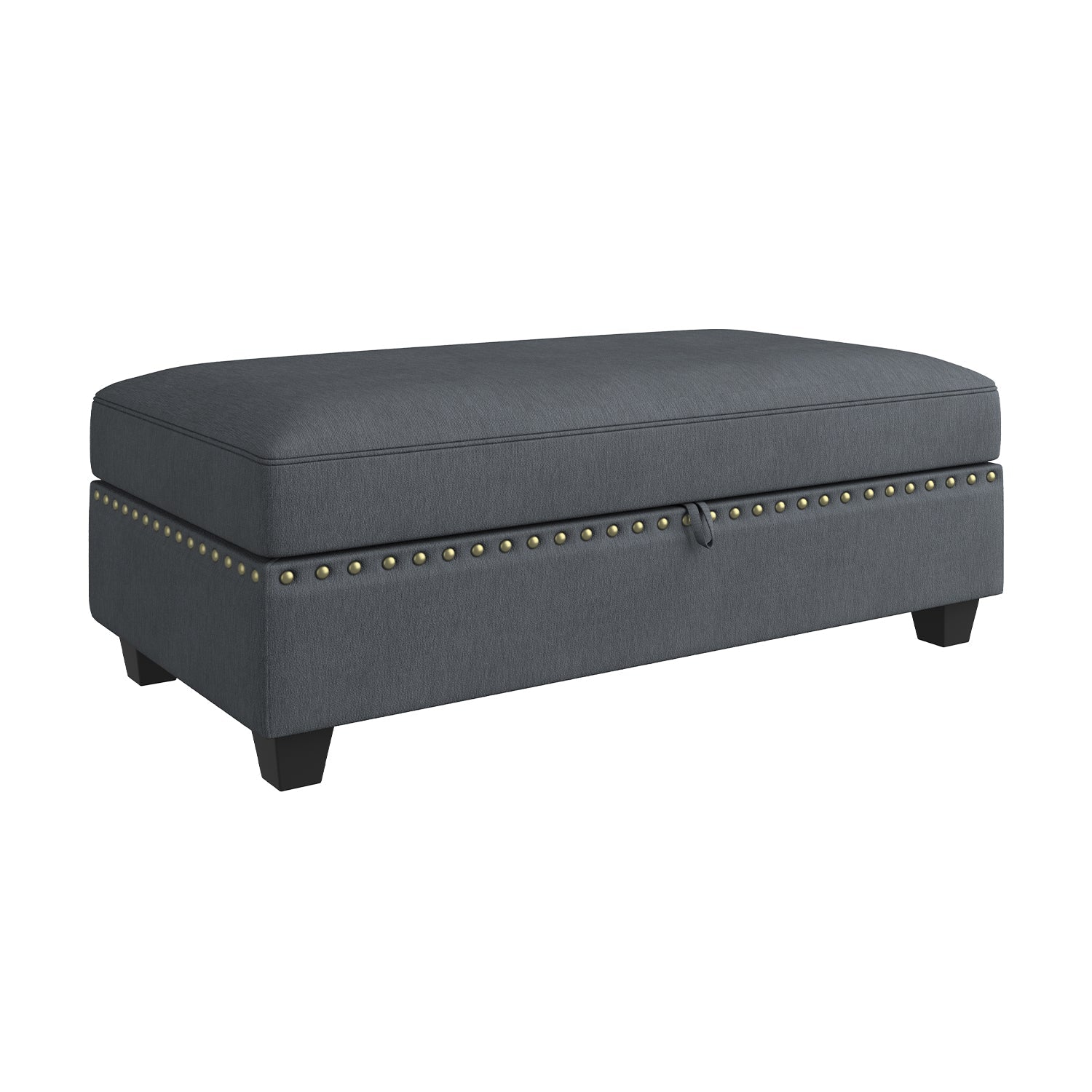 HONBAY Rectangle Storage Ottoman for Sectional Sofa