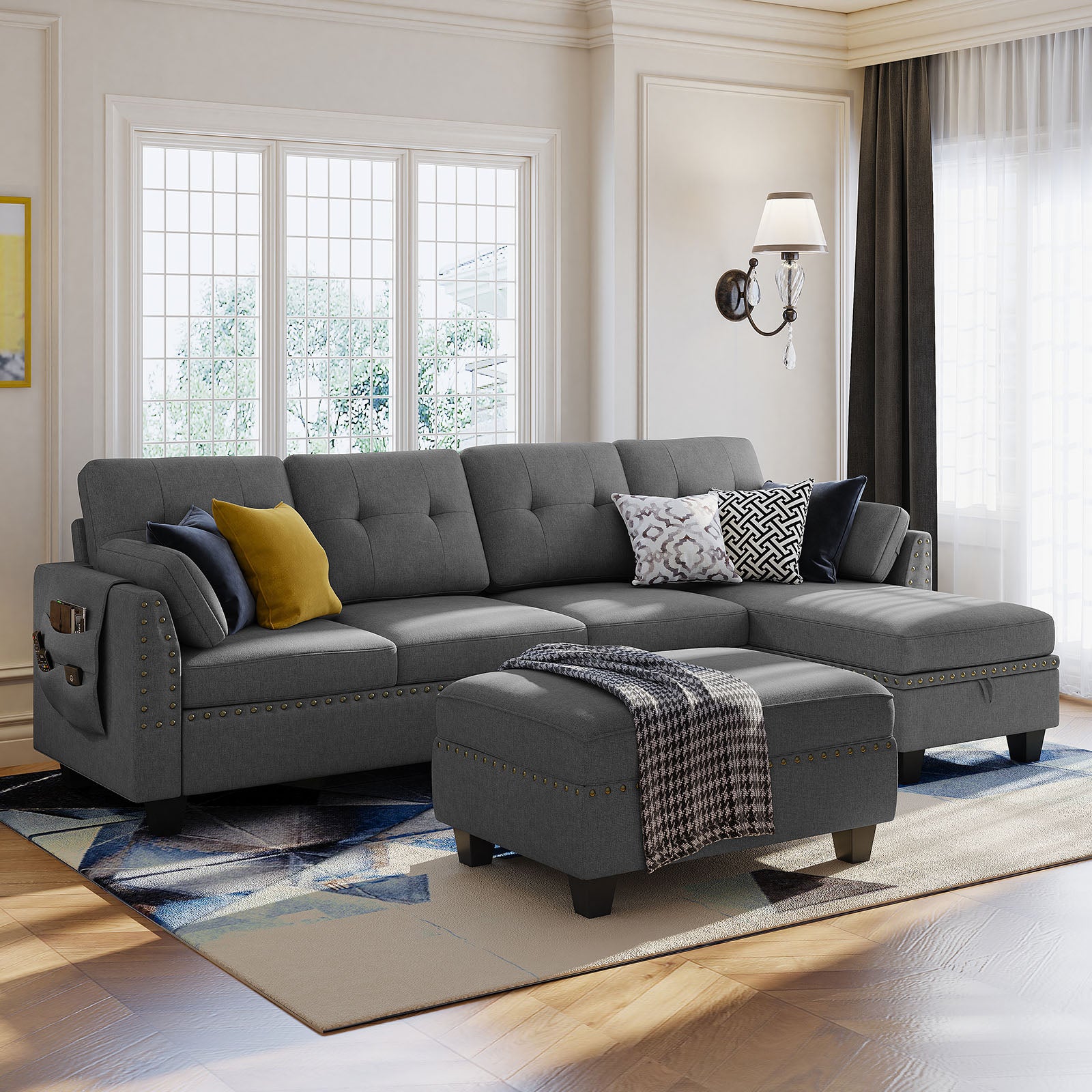 4 seat corner discount sectional