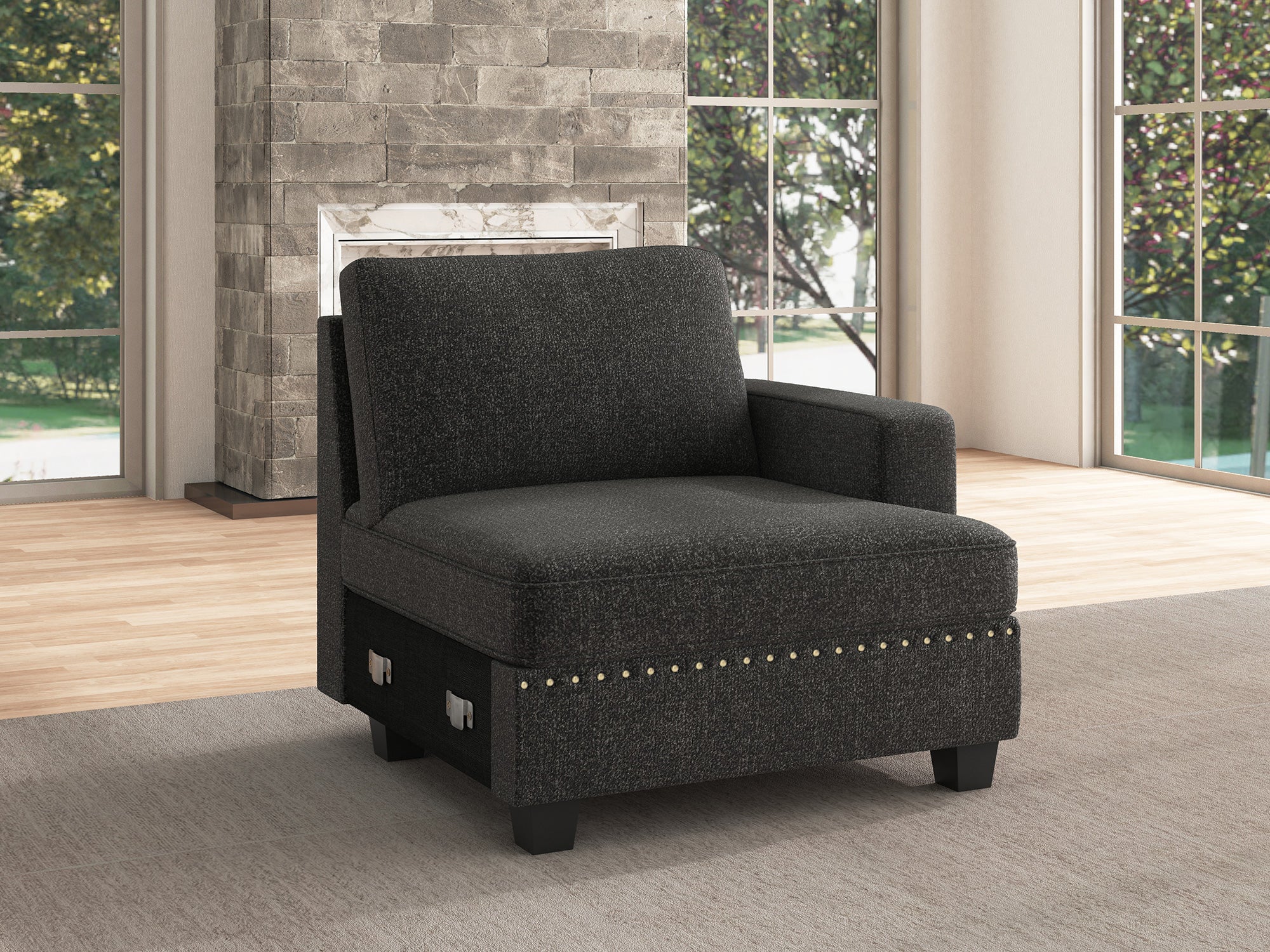NOLANY 1 Piece Polyester Modular Sectional Seat