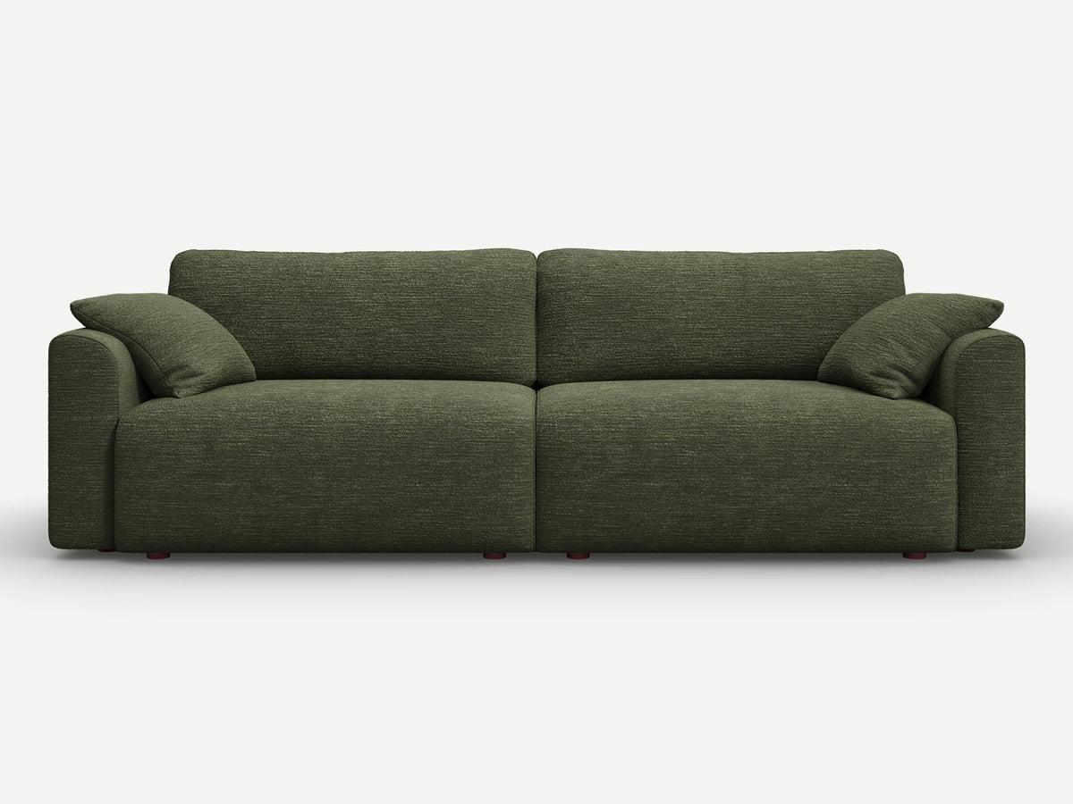 Cala 2-Seater Chenille Sofa Bed with Storage
#Color_ Olive Green