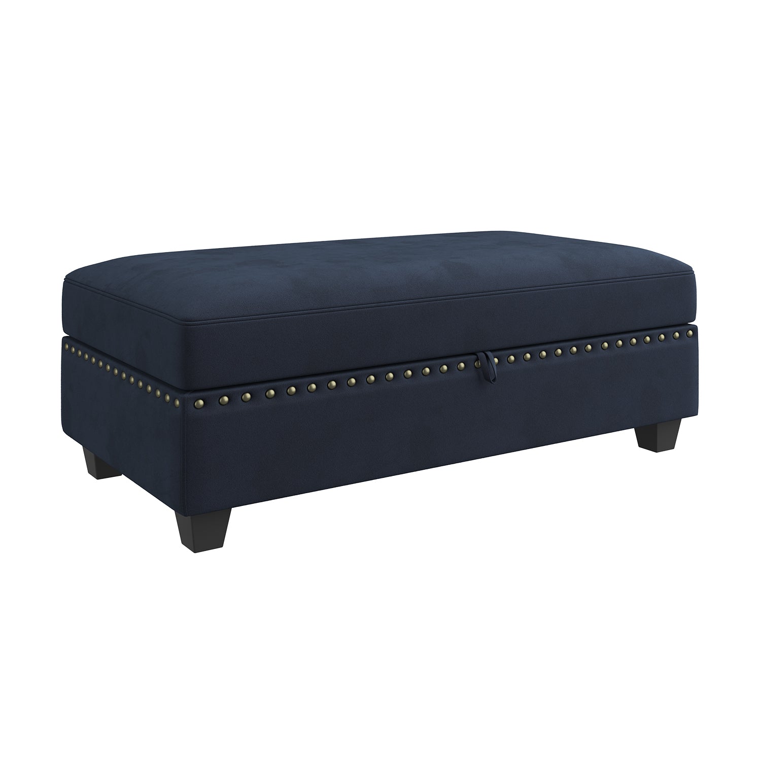 HONBAY Rectangle Storage Ottoman for Sectional Sofa