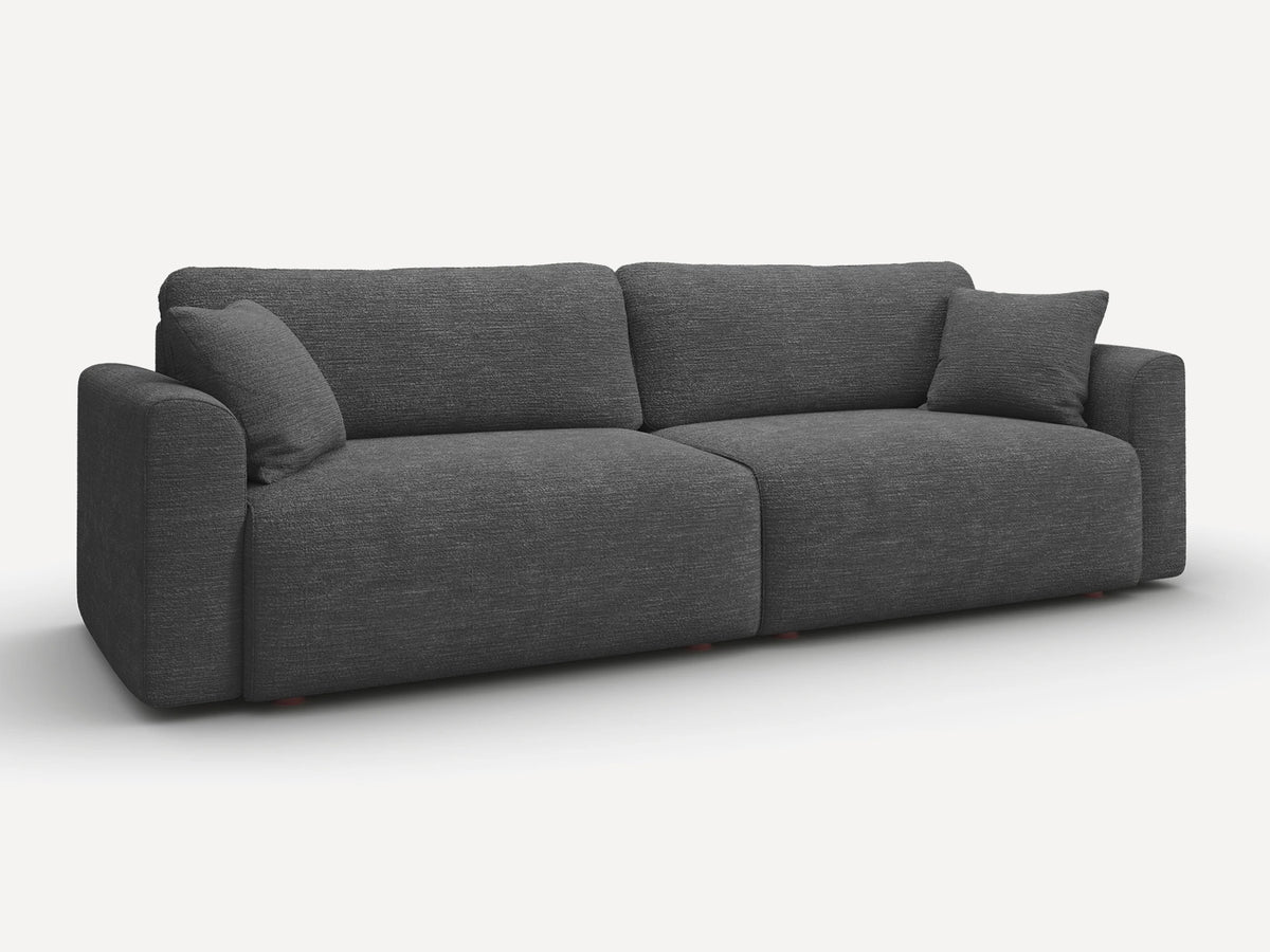 Cala 2-Seater Chenille Sofa Bed with Storage
#Color_ Charcoal Gray