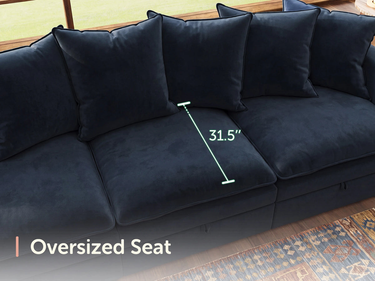 Opua 8-Piece Corduroy Cloud Sectional