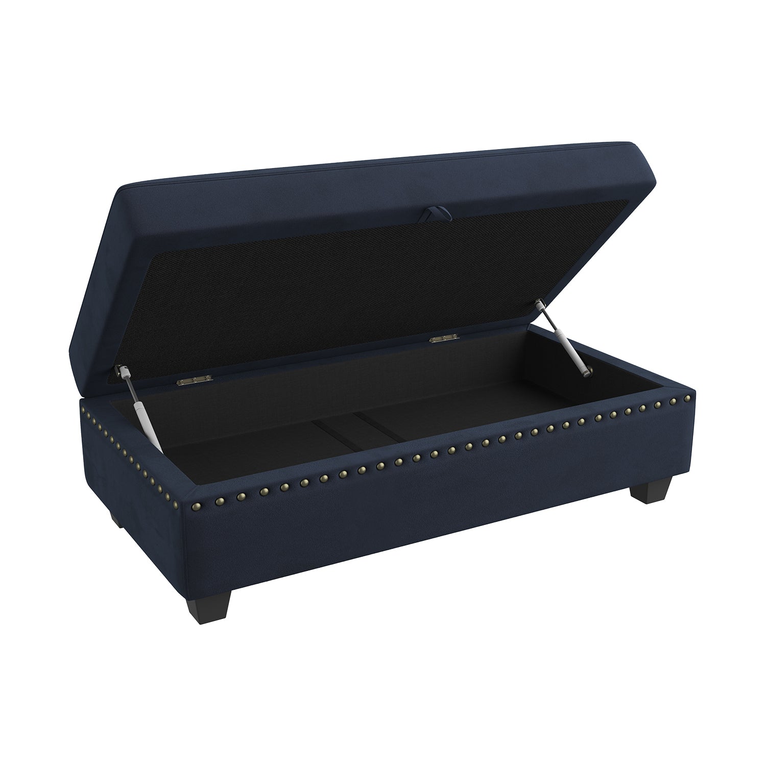 HONBAY Rectangle Storage Ottoman for Sectional Sofa