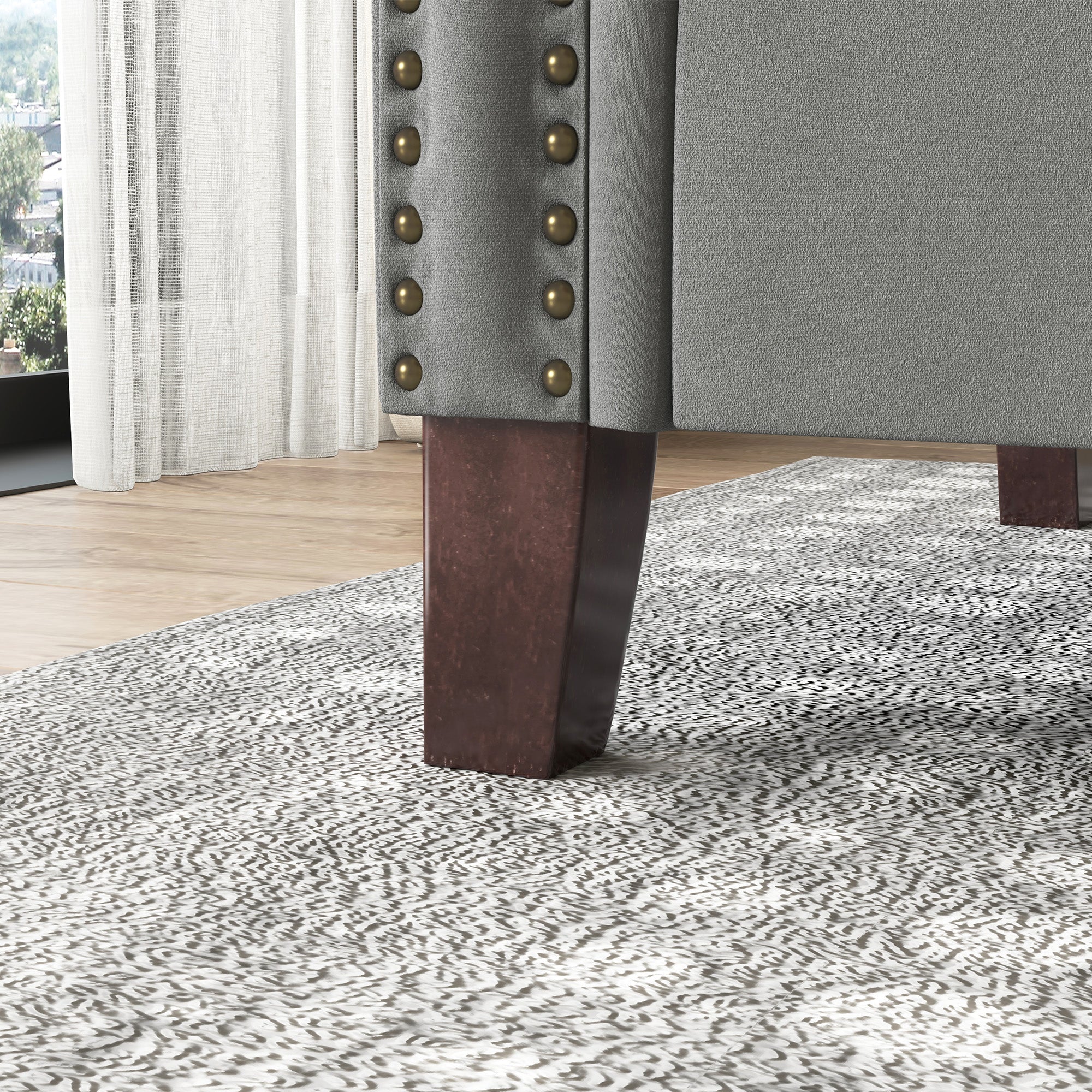 HONBAY Velvet Vintange Accent Chiar