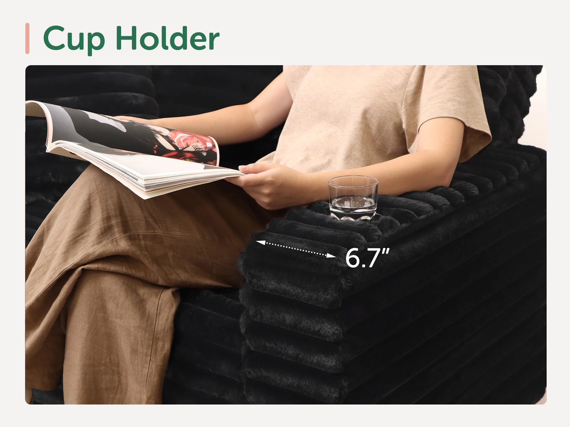 #Color_Faux Rabbit Fur Black