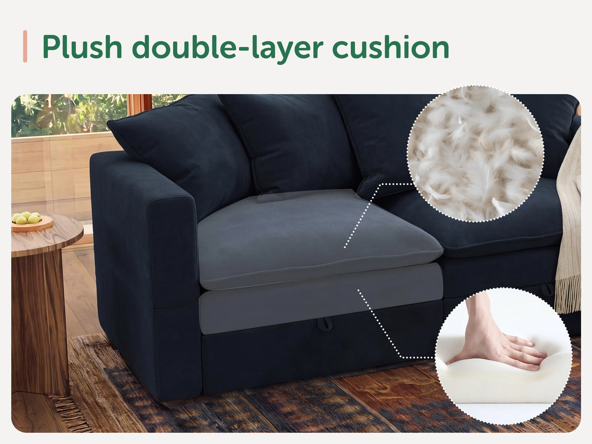 Opua 8-Piece Corduroy Cloud Sectional