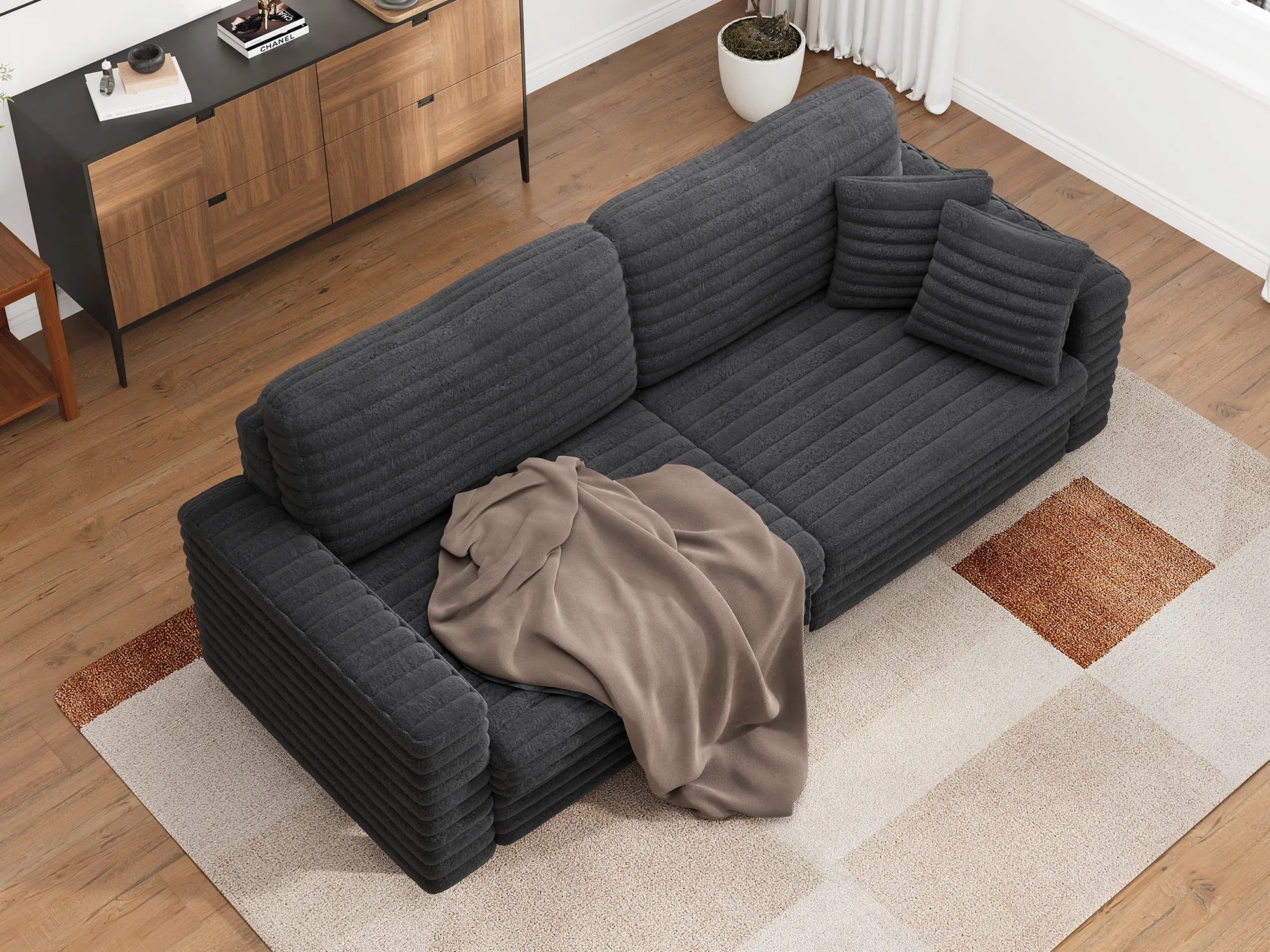 #Color_Faux Rabbit Fur Grey