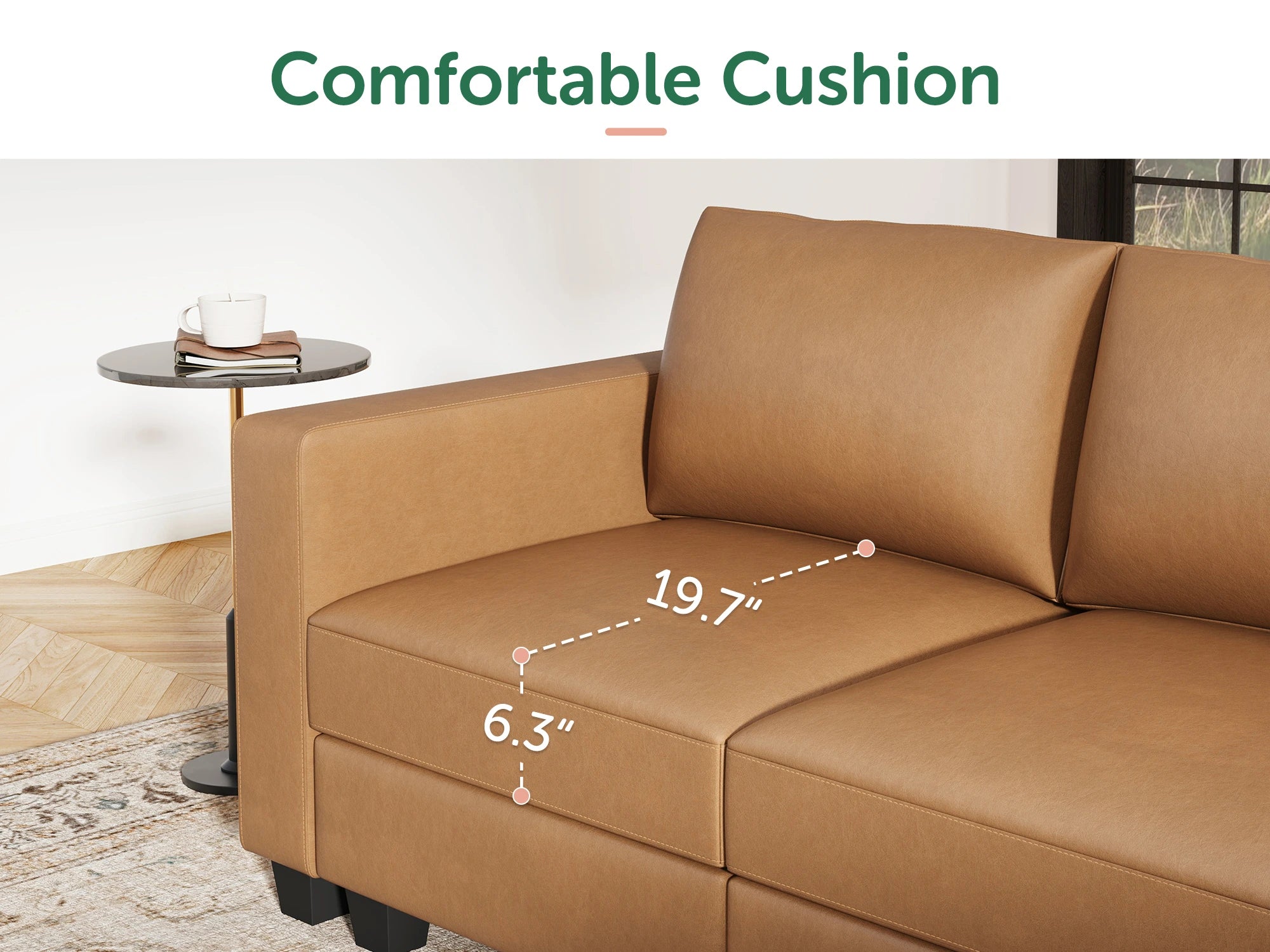 #Color_Cognac Vegan Leather