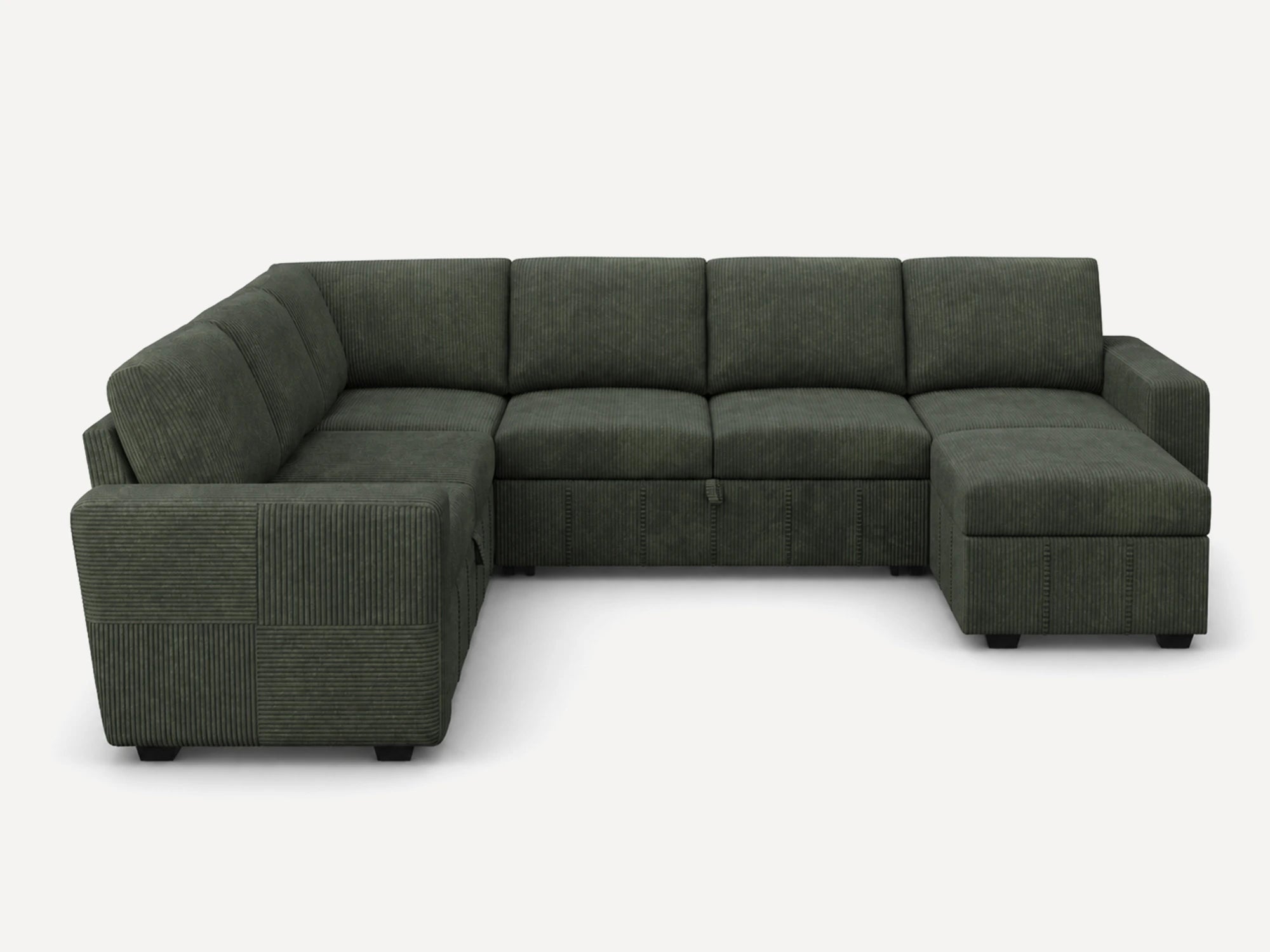 Space 7-Piece Oversized Pull-Out Sleeper Sectional