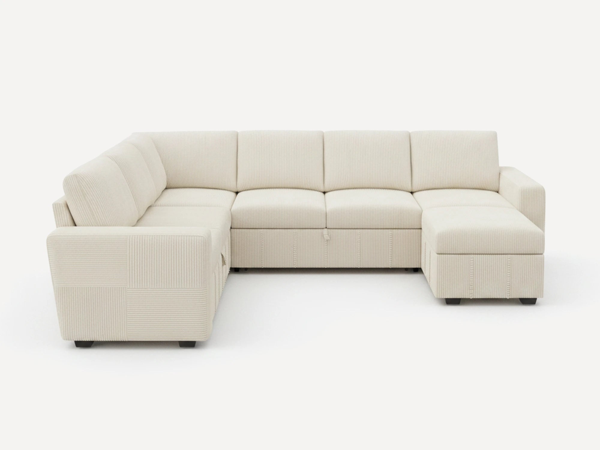 Space 7-Piece Oversized Pull-Out Sleeper Sectional