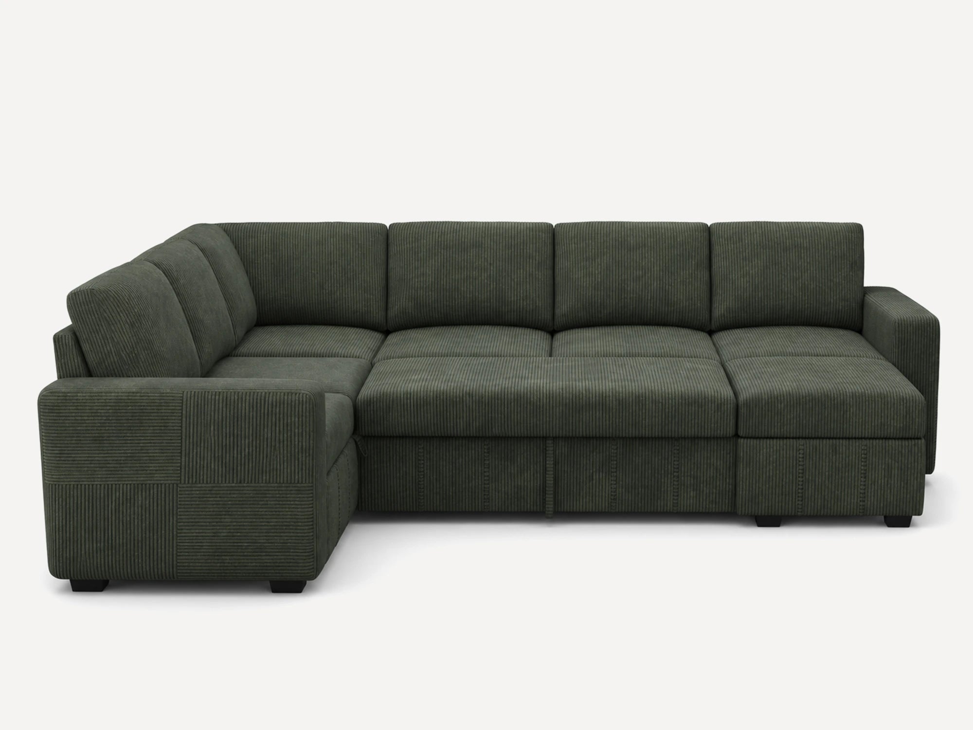 Space 7-Piece Oversized Pull-Out Sleeper Sectional