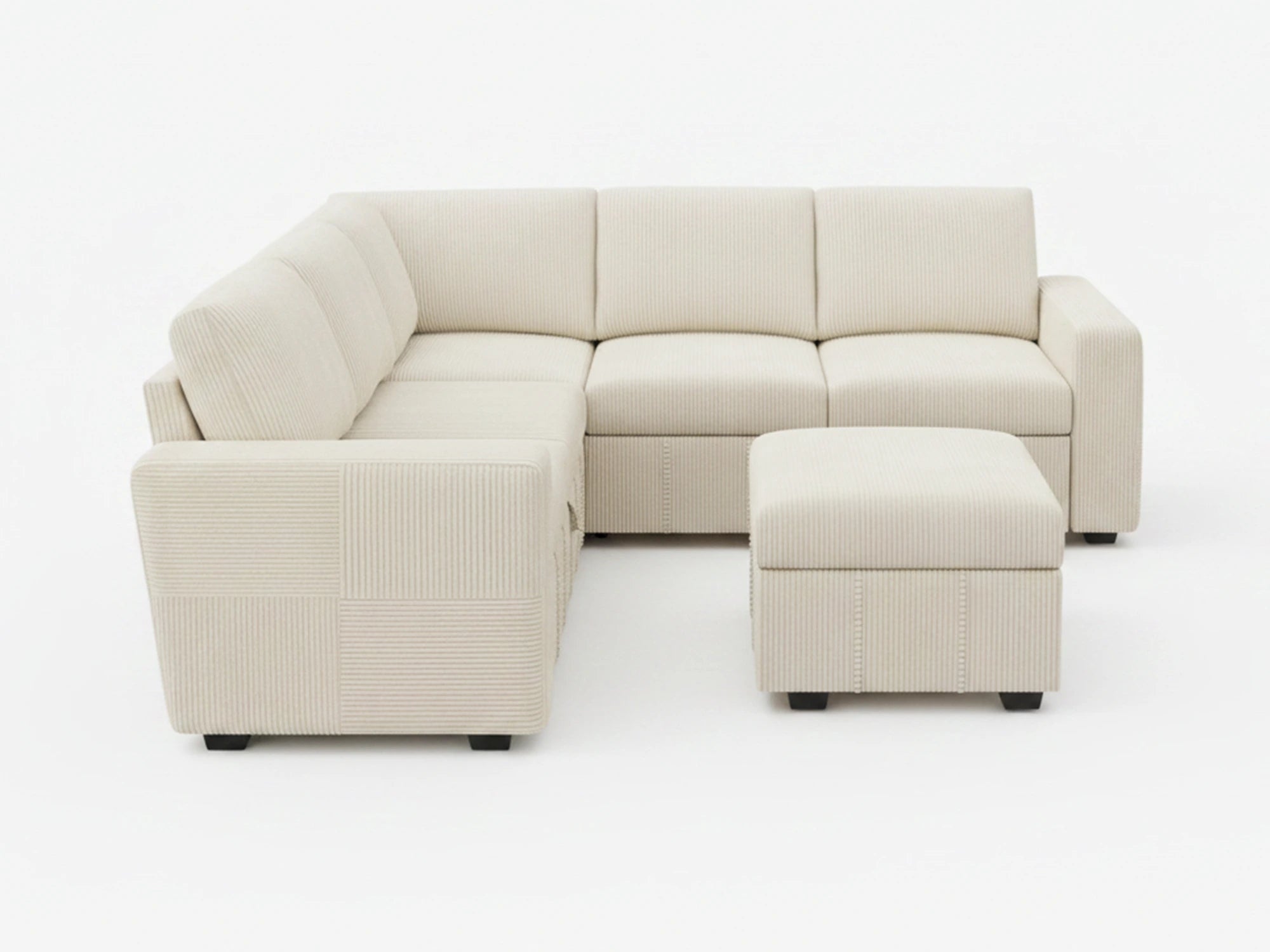 Space 6-Piece Oversized Pull-Out Sleeper Sectional