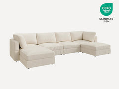 Altus Oversized 6-Piece Corduroy Cloud Sectional
