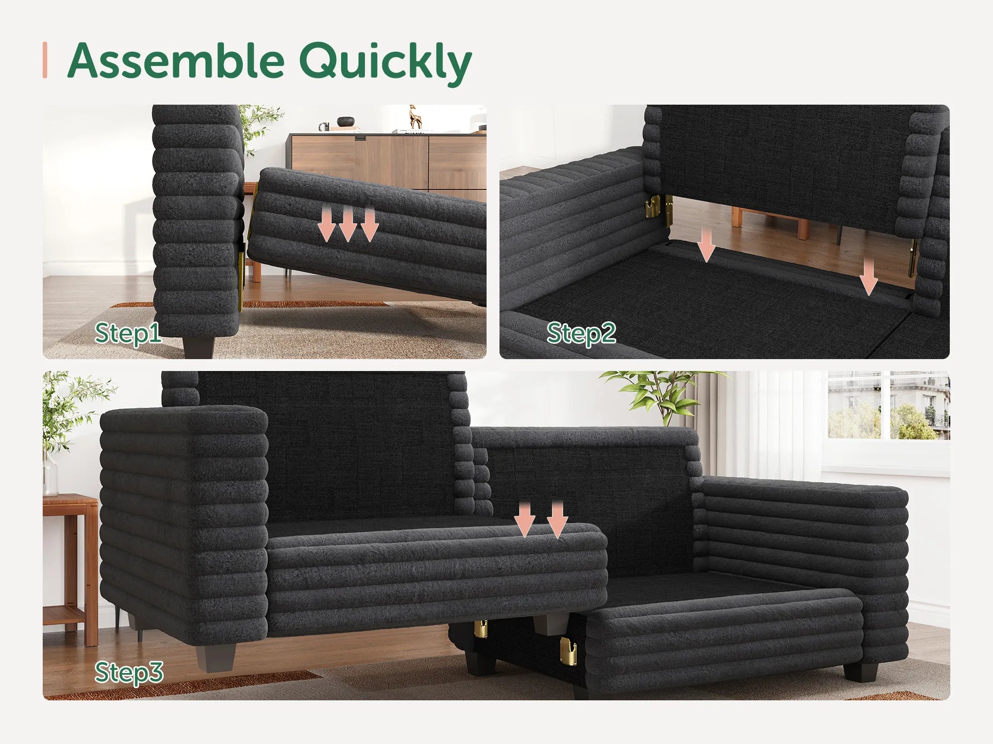 #Color_Faux Rabbit Fur Grey