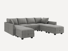 Classic 8-Piece Polyester Sectional