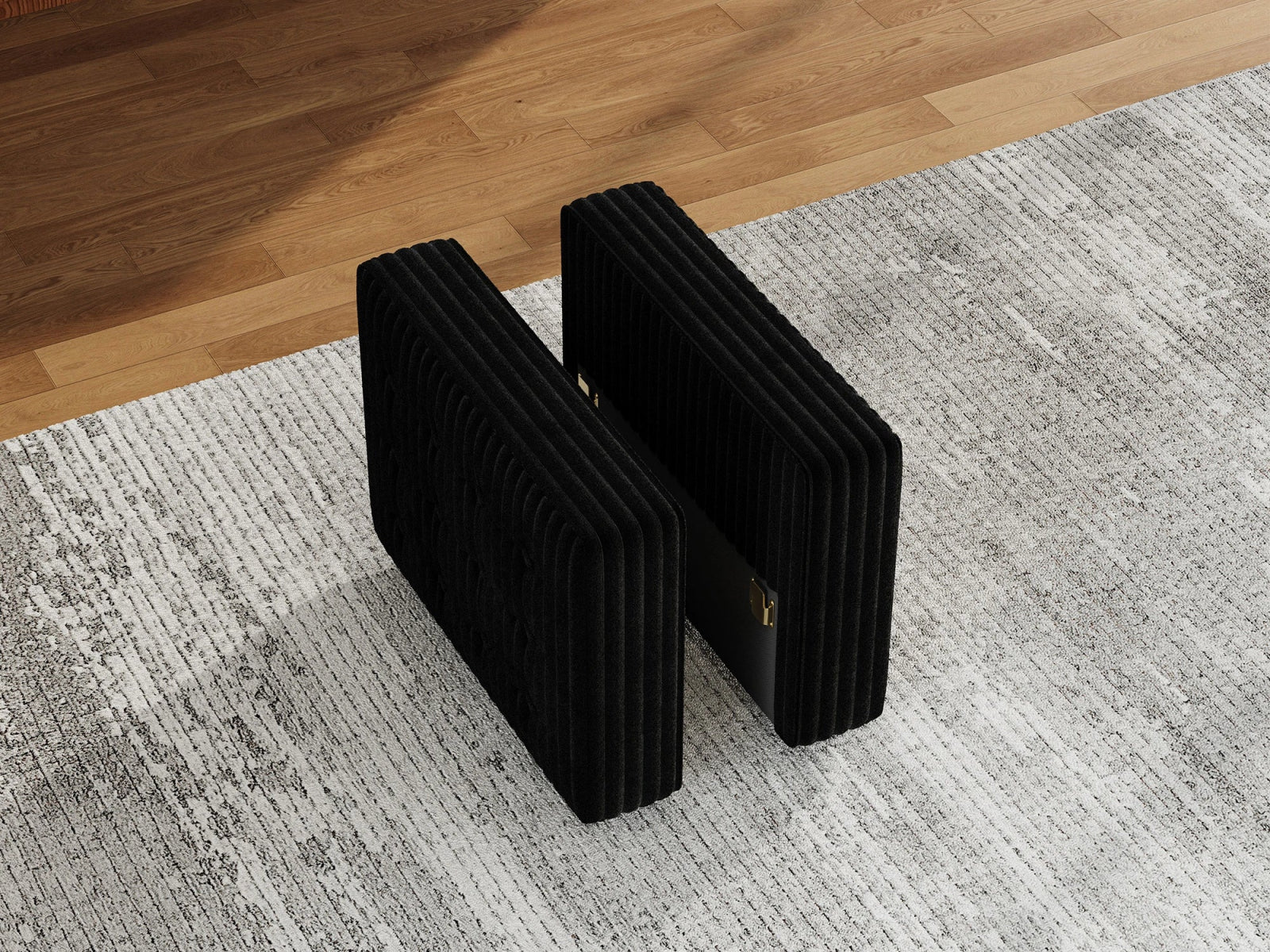 #Color_Wide Corduroy Black