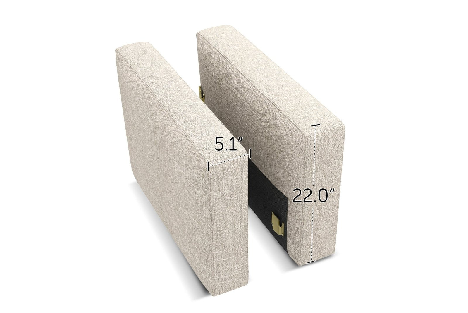 HONBAY 1 Piece Modular Sectional Armrest #Color_Beige