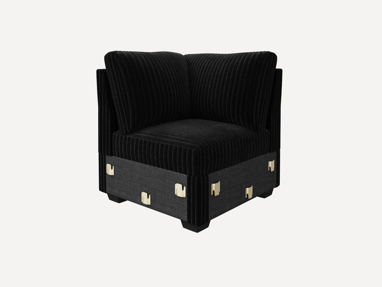 #Color_Wide Corduroy Black