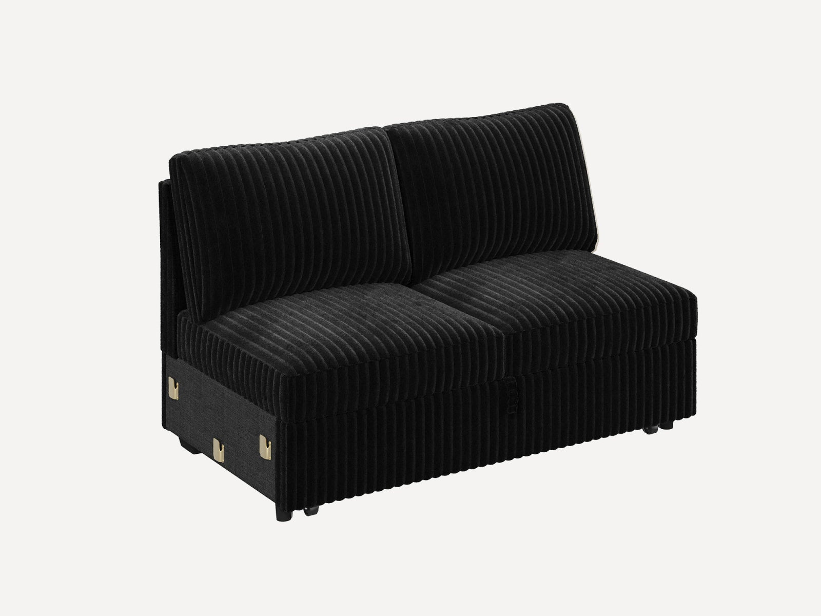 #Color_Wide Corduroy Black