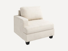 Sopra 1 Piece Corduroy Modular Sectional Seat