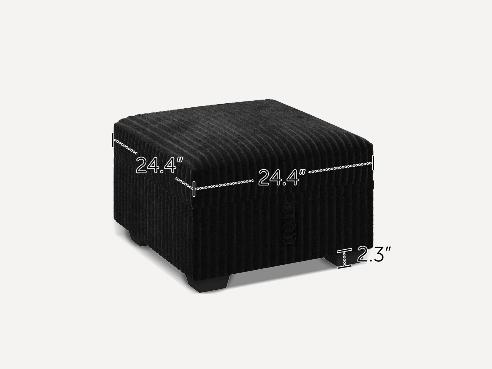 #Color_Wide Corduroy Black