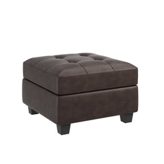 Aurum 1 Piece Faux Leather Modular Storage Ottoman
