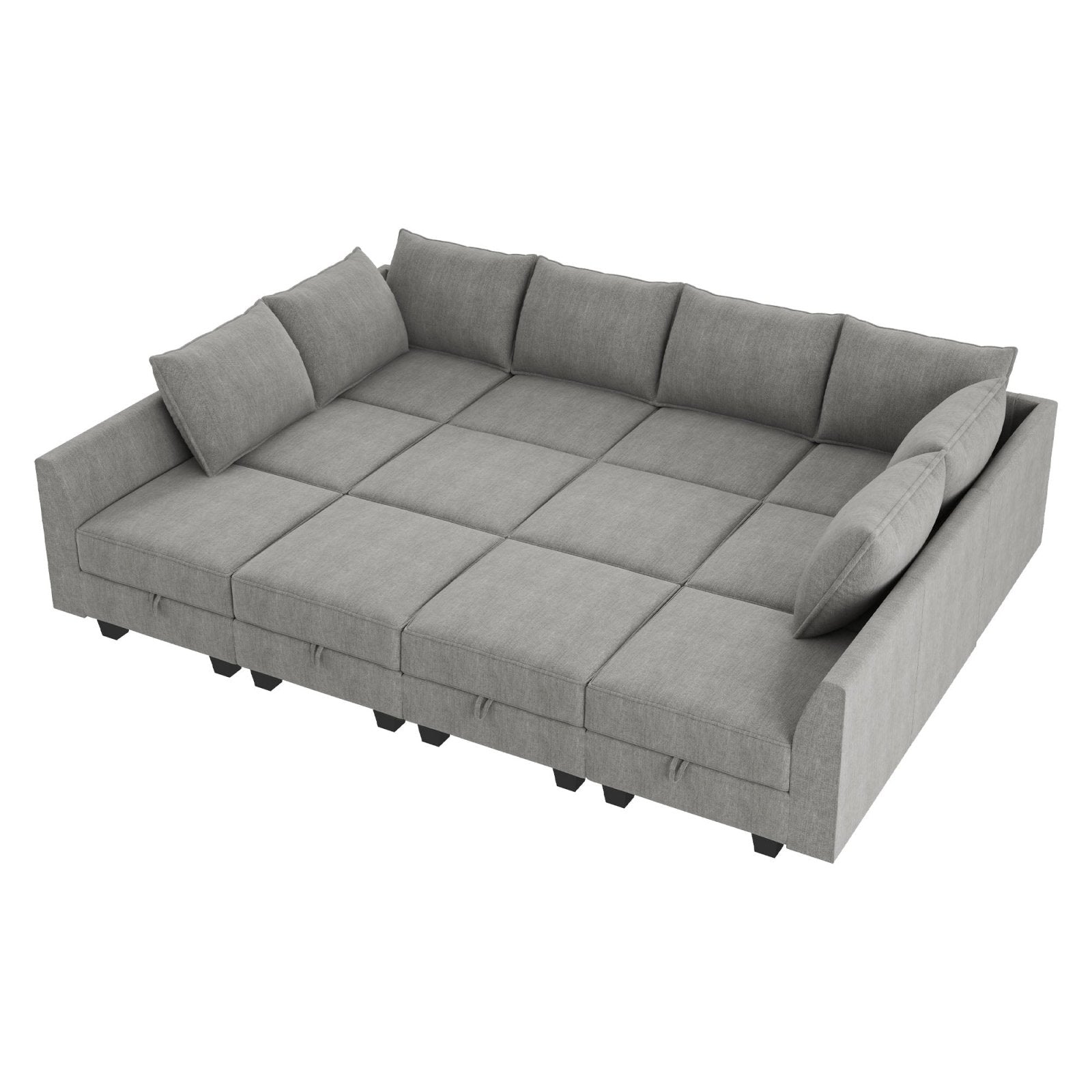 Classic 12-Piece Polyester Sectional