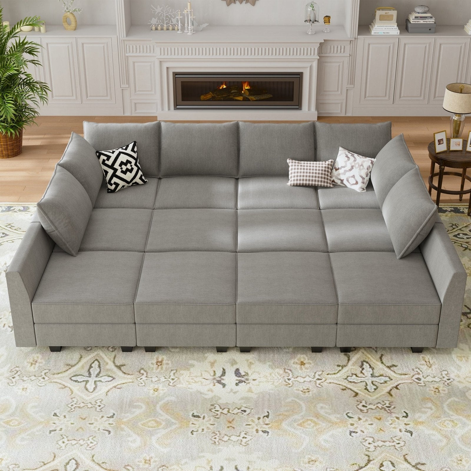 Classic 12-Piece Polyester Sectional