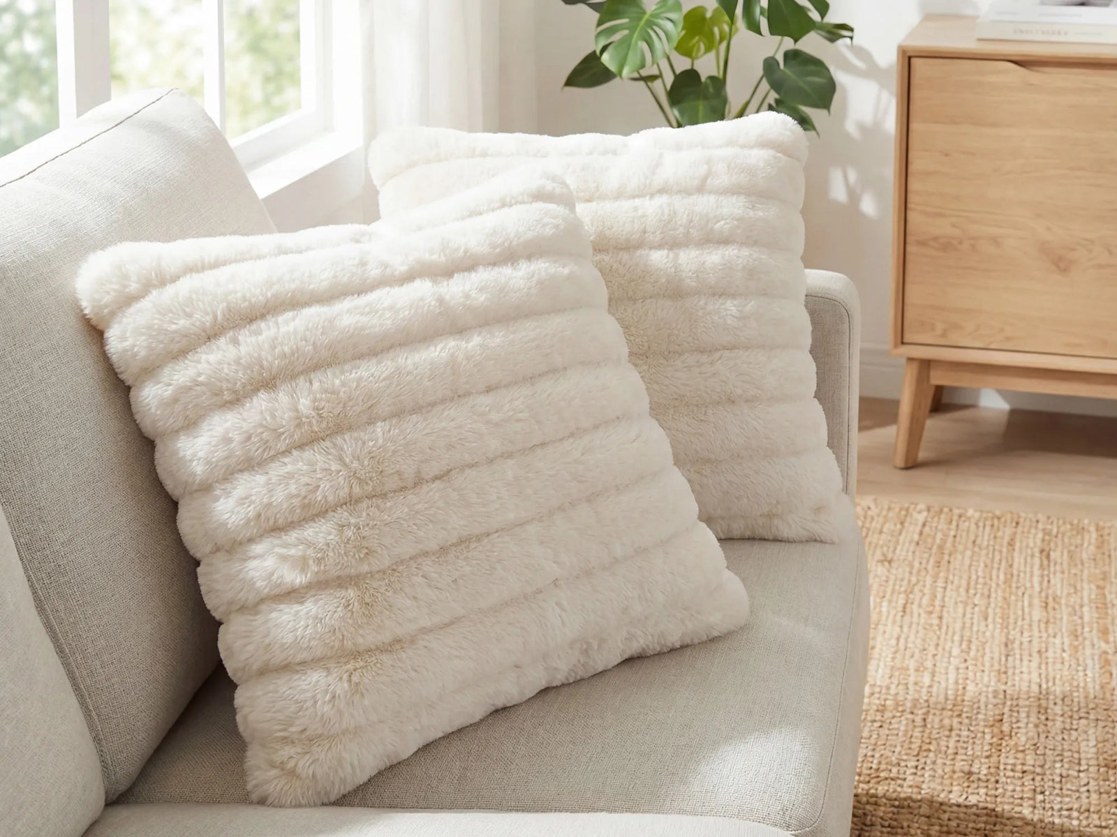 #Color_Faux Fur Ivory