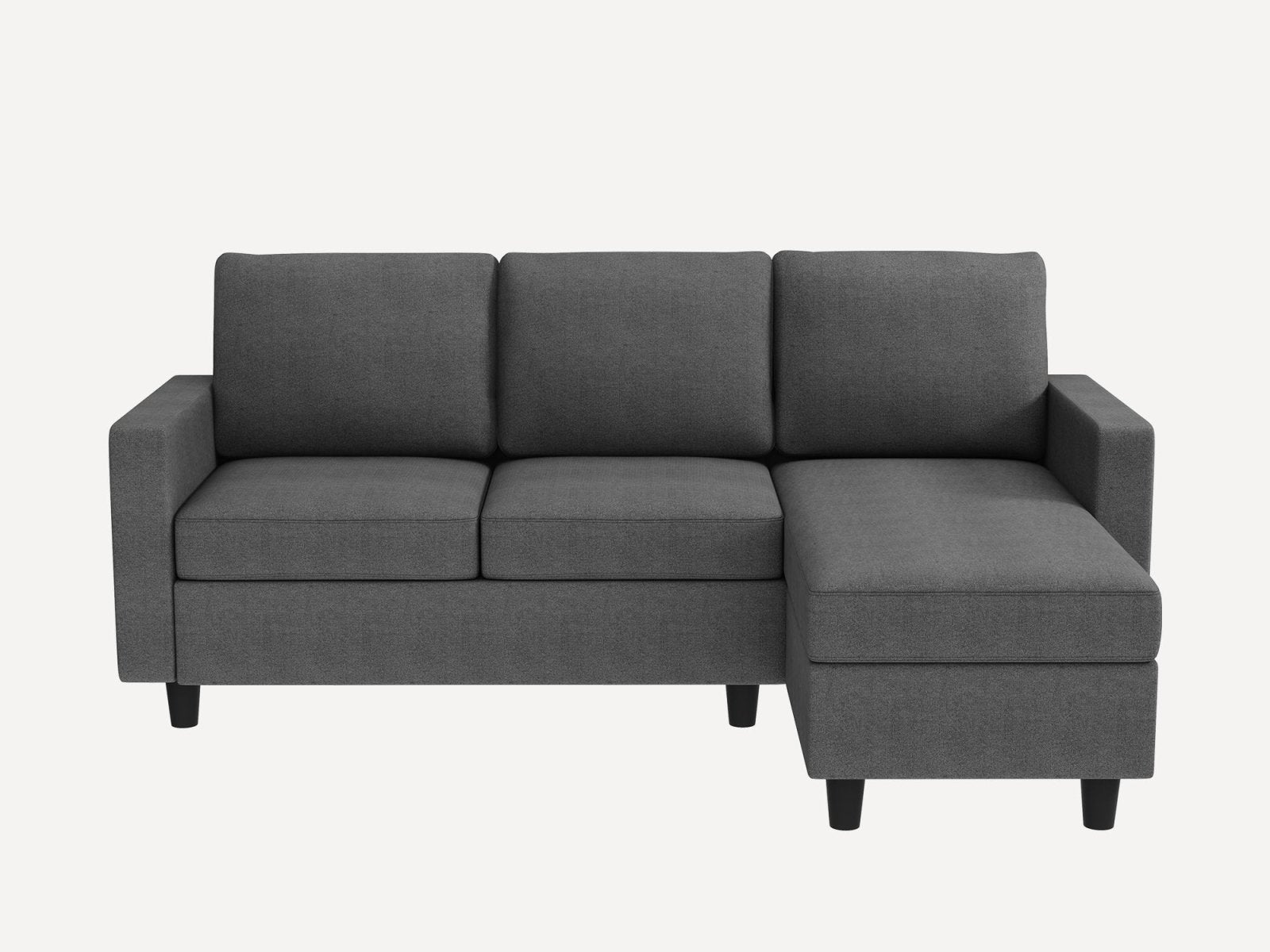 HONBAY 3-Piece Polyester Convertible Sectional Sofa