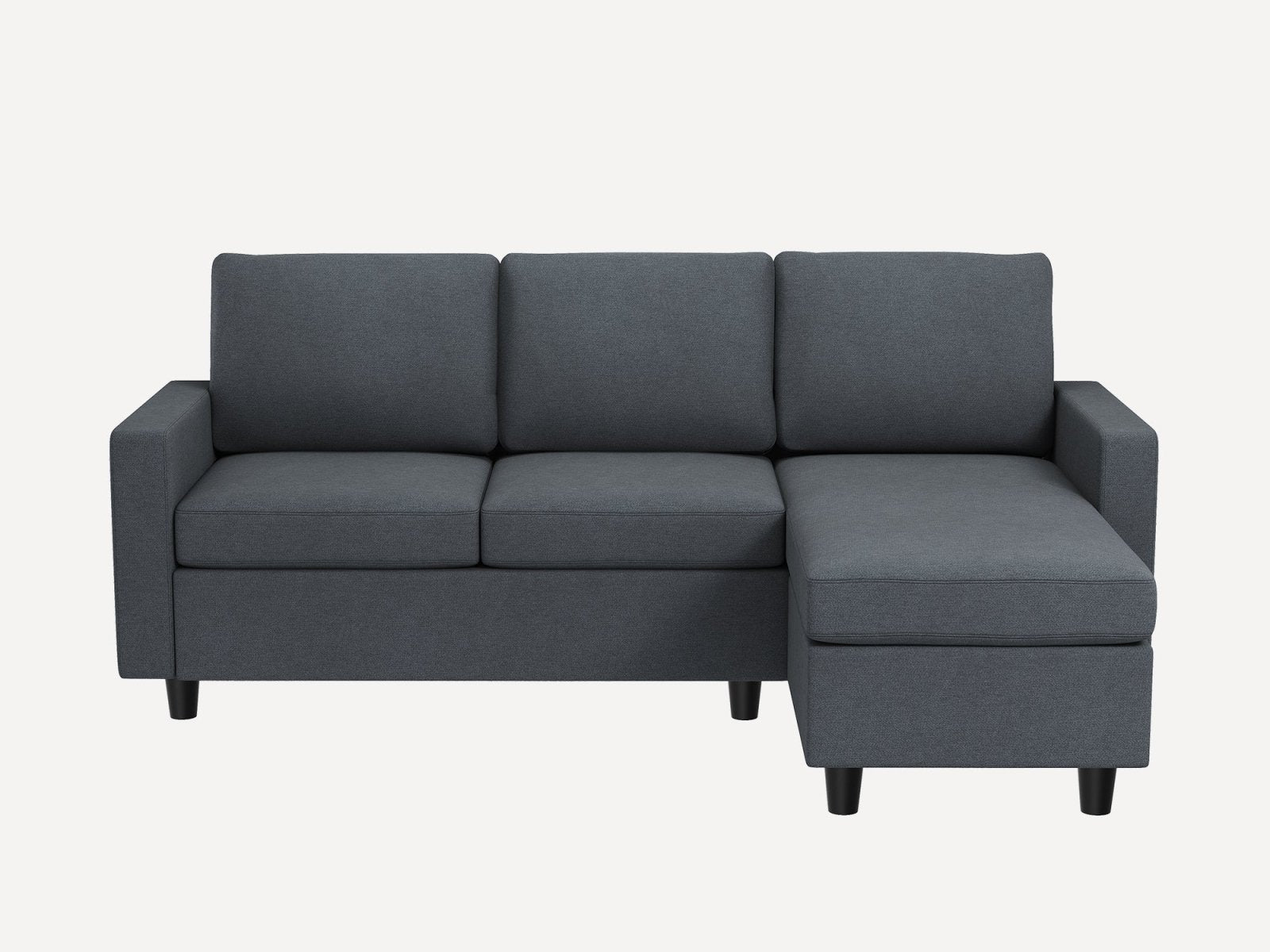 HONBAY 3-Piece Polyester Convertible Sectional Sofa
