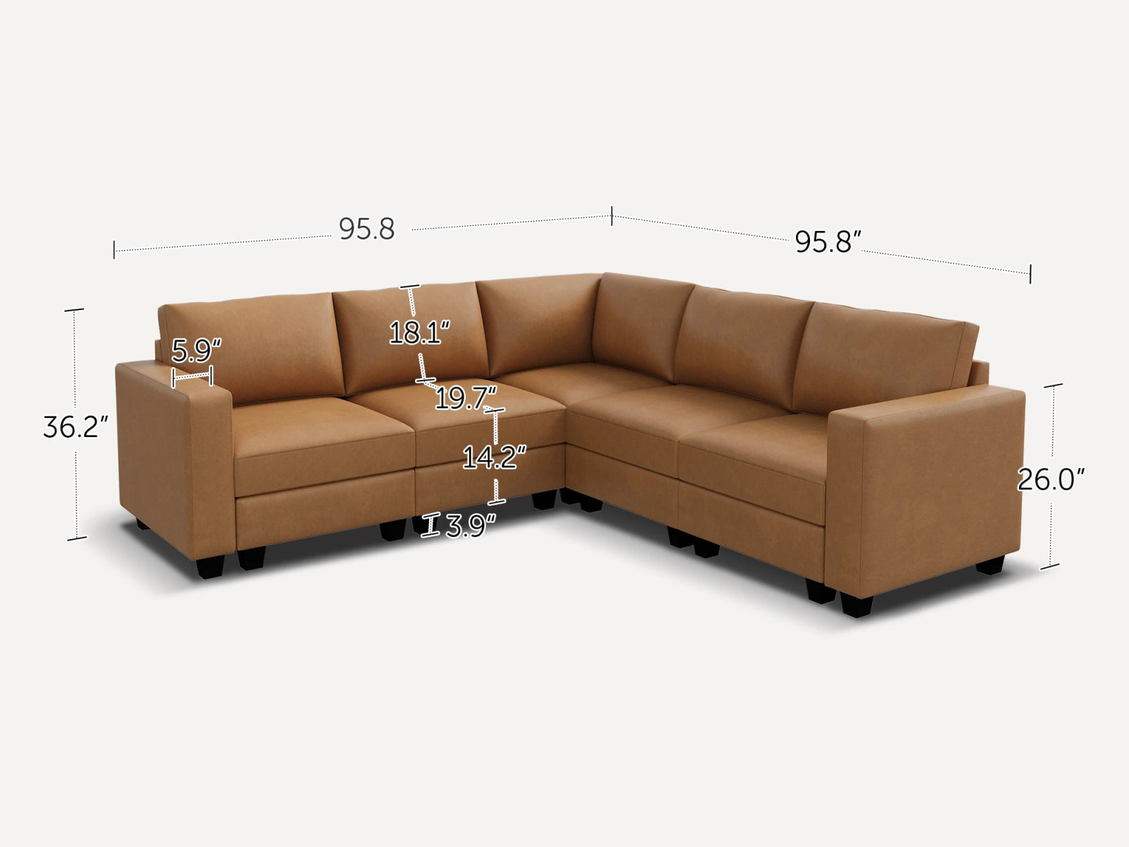 #Color_Cognac Vegan Leather