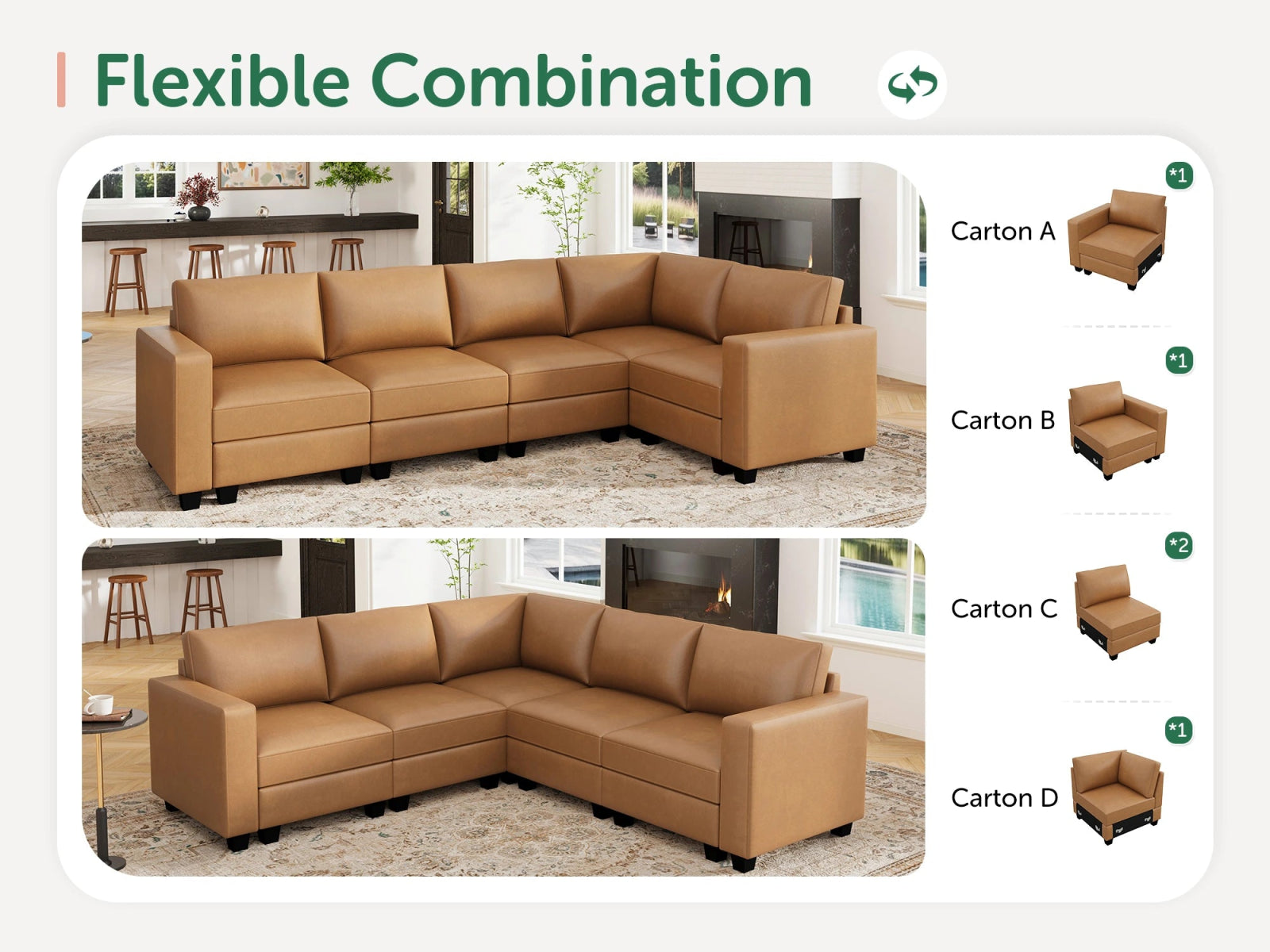 #Color_Cognac Vegan Leather