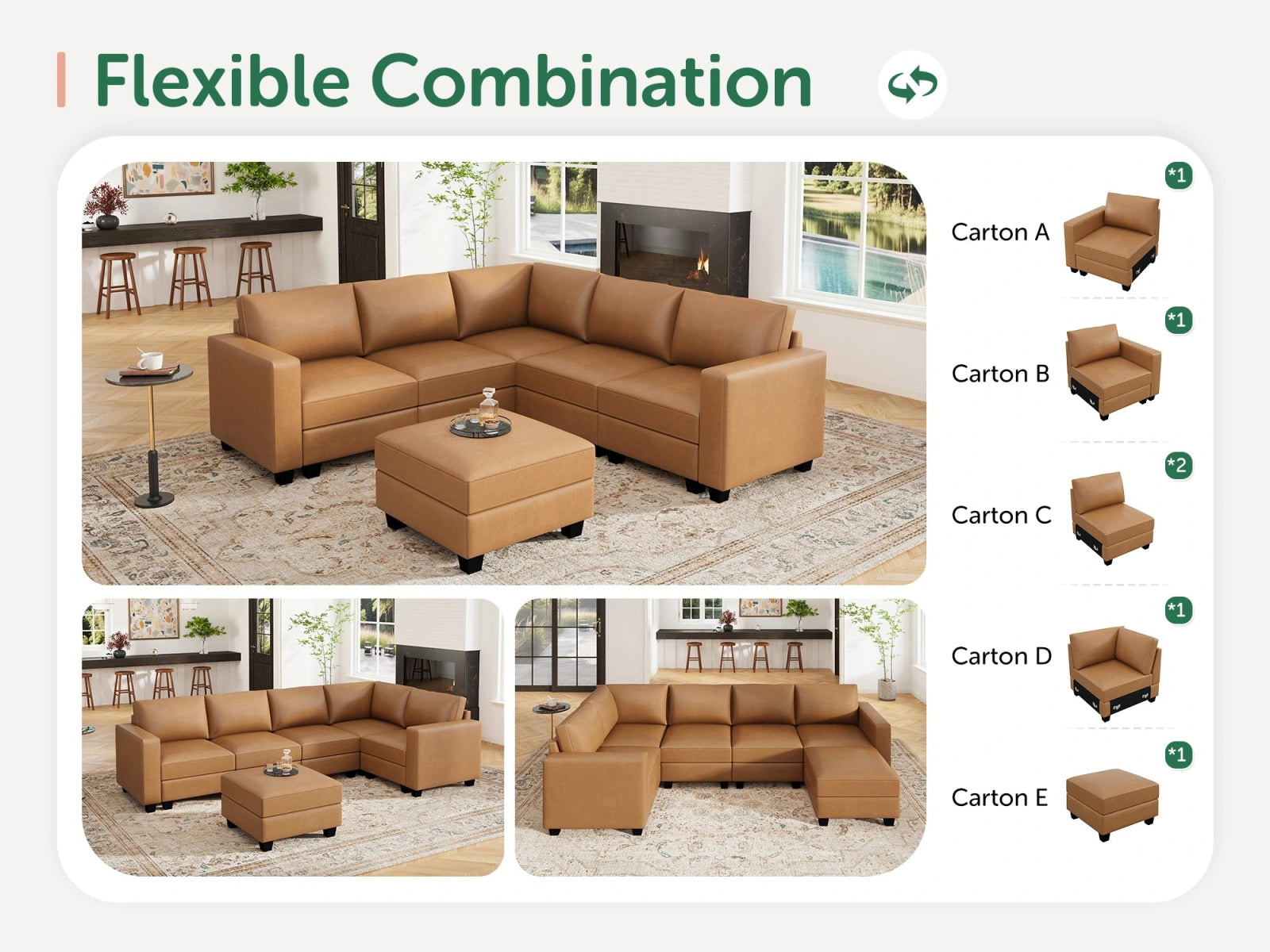 #Color_Cognac Vegan Leather