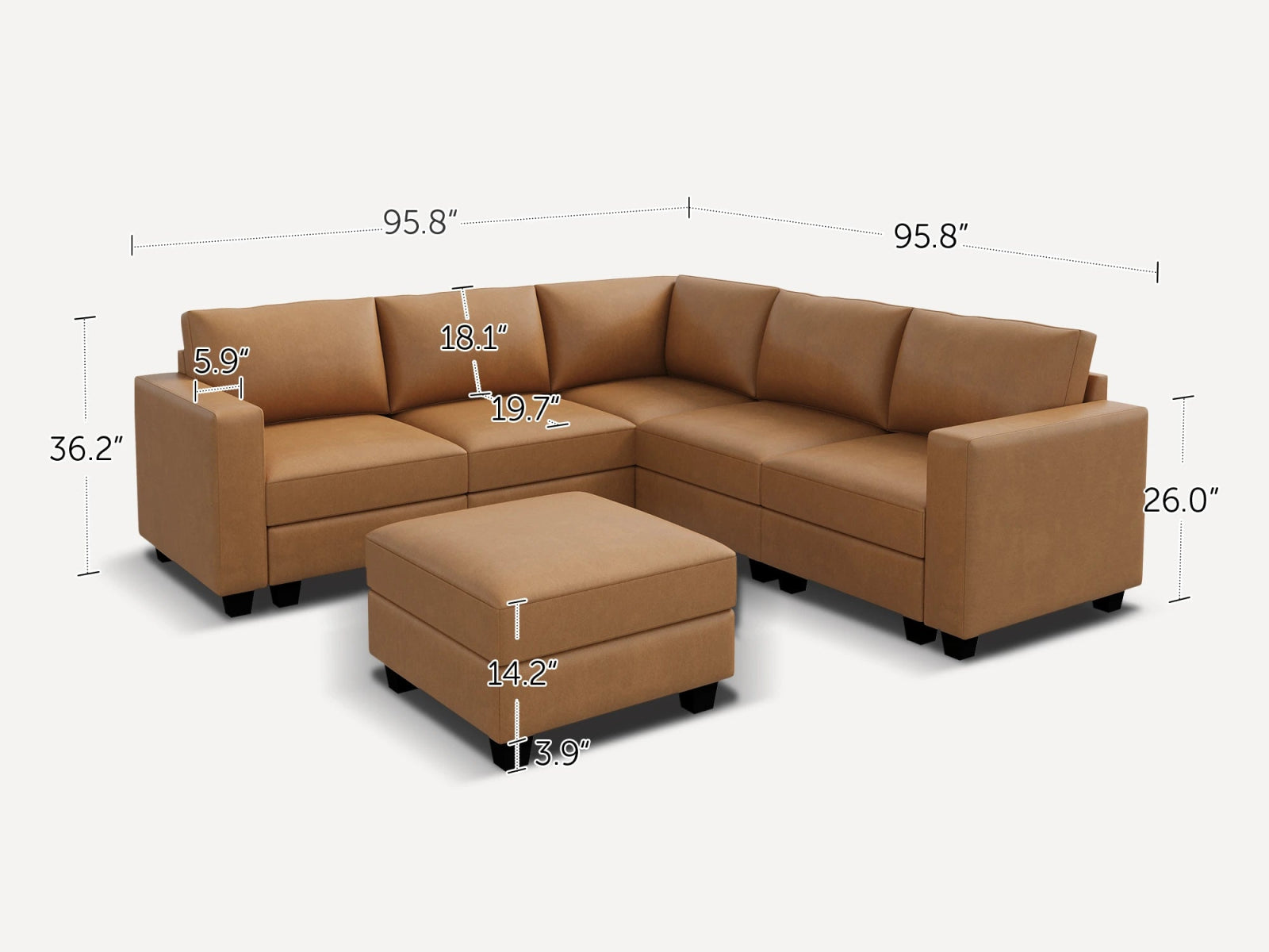 #Color_Cognac Vegan Leather