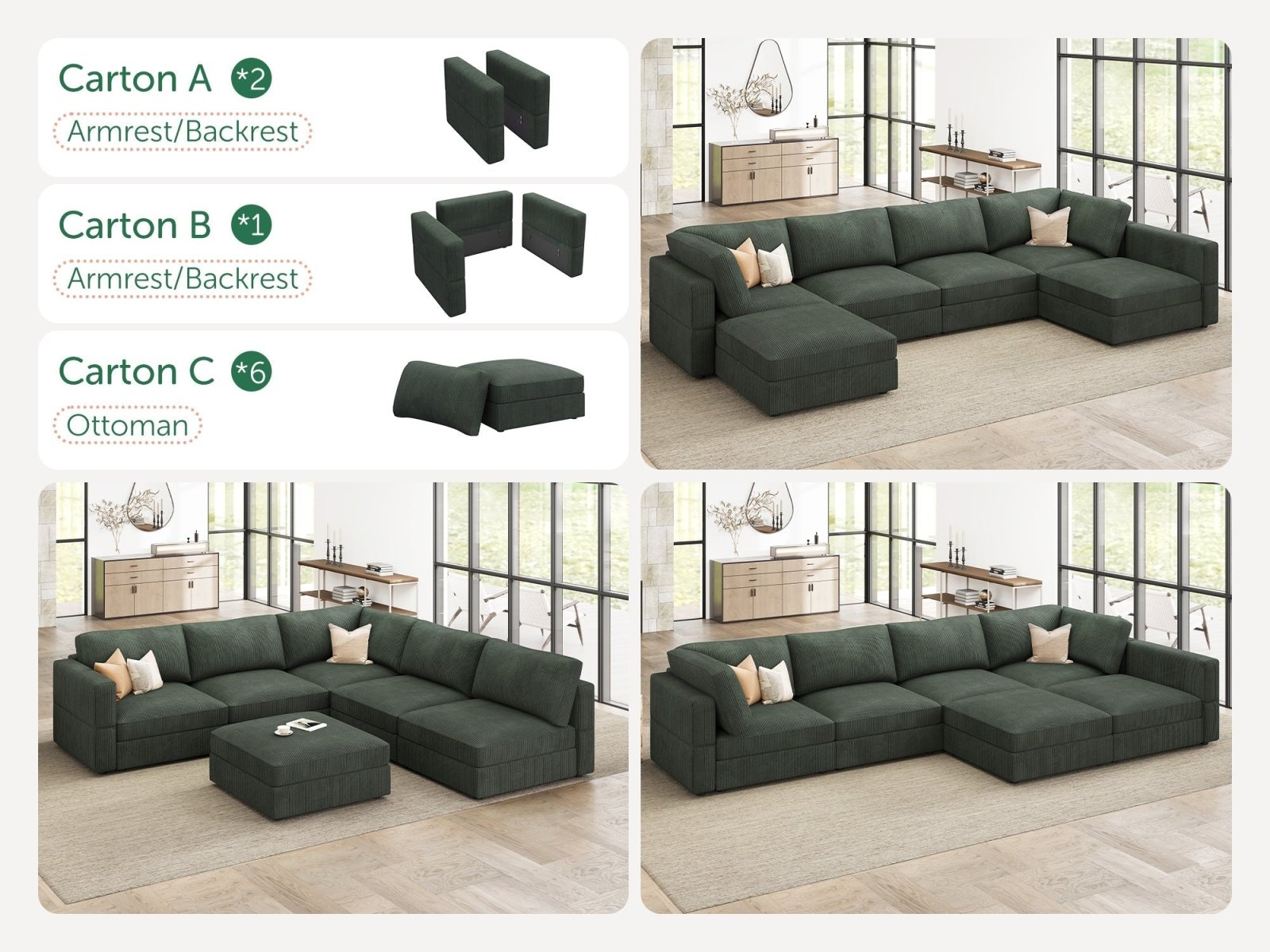 Carton #Color_Corduroy Green