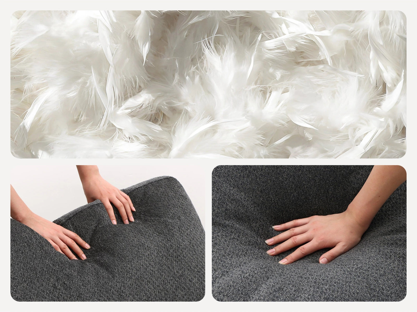 Sleeper Sectional Sofa with Down-Filled Chenille
#Color_Dark Grey