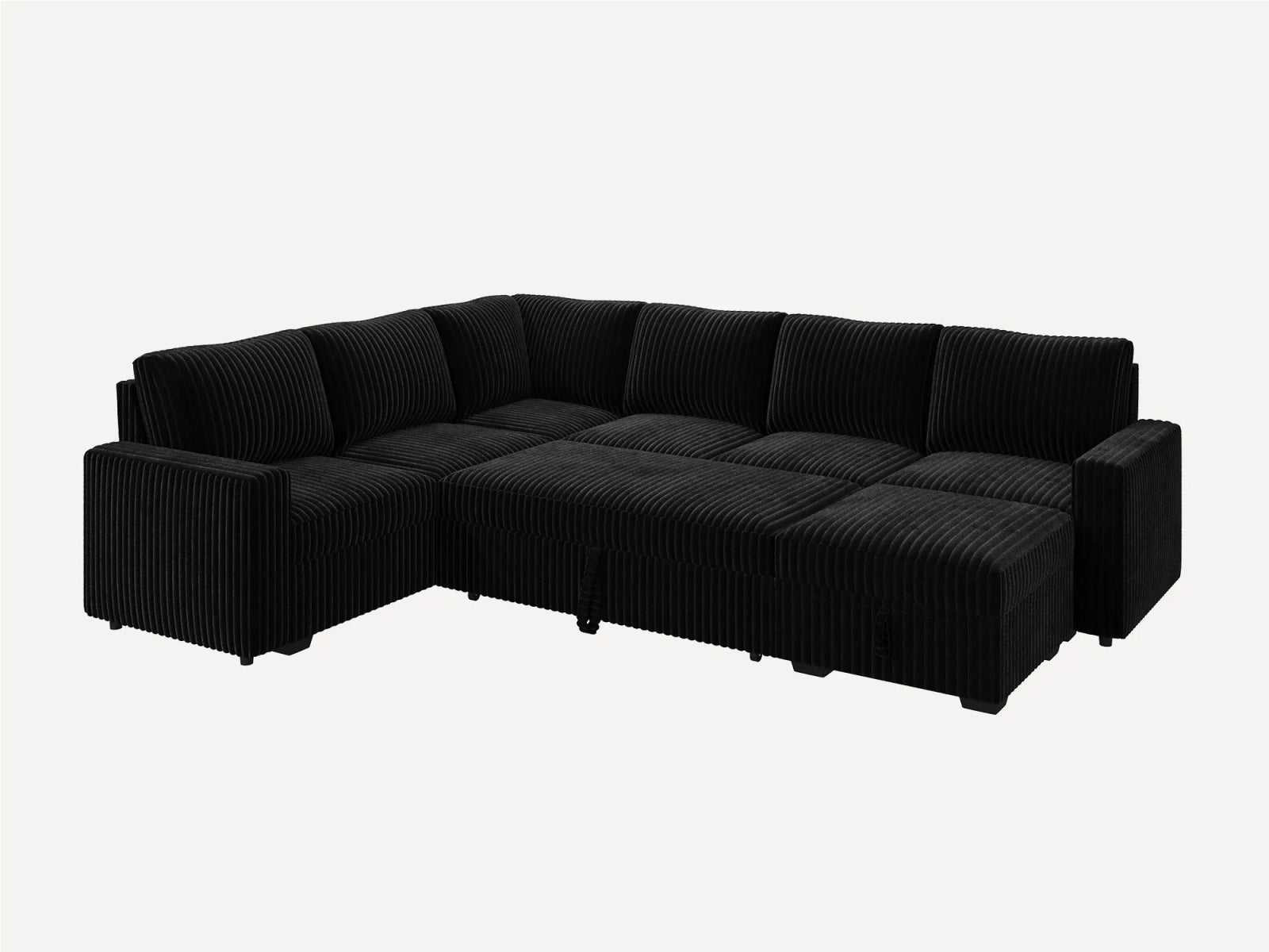 #Color_Wide Corduroy Black