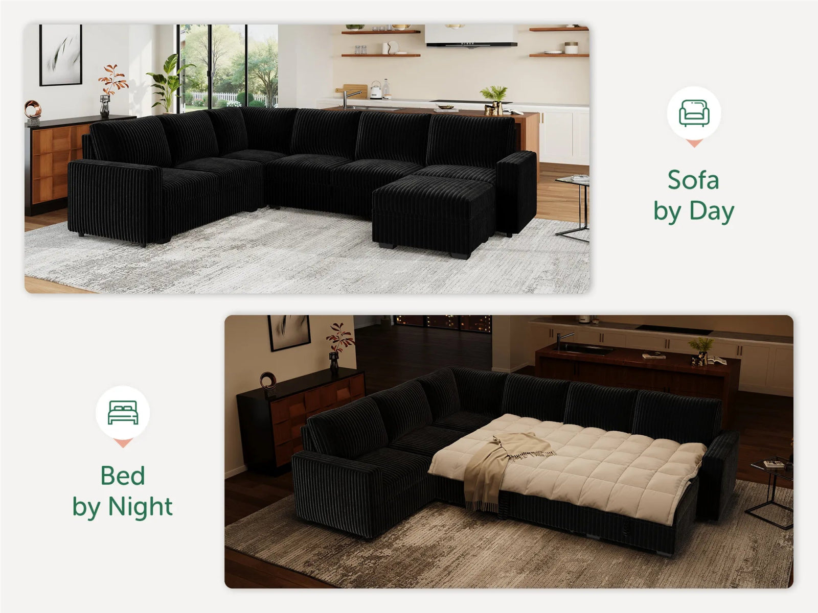 #Color_Wide Corduroy Black