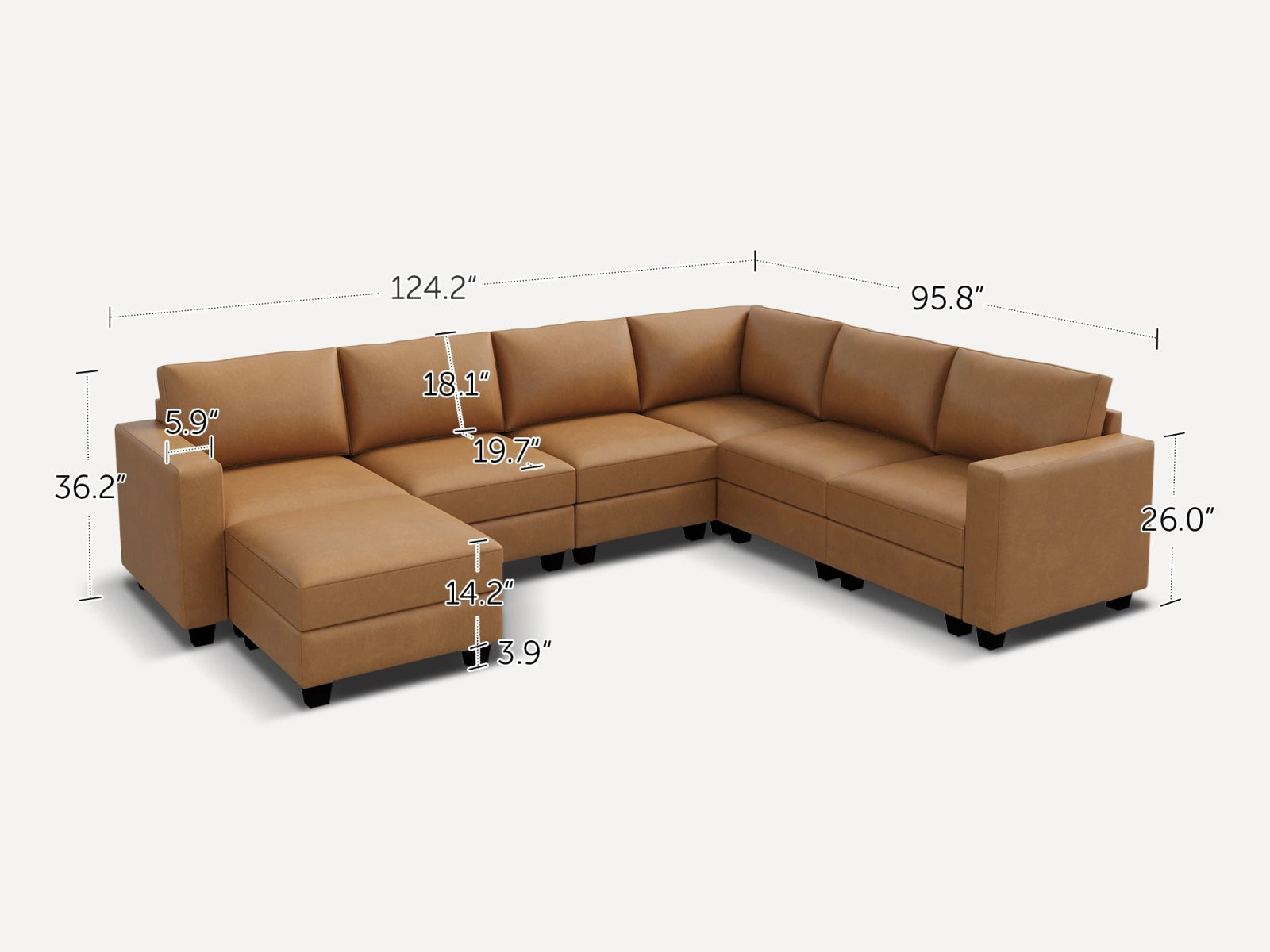 #Color_Cognac Vegan Leather