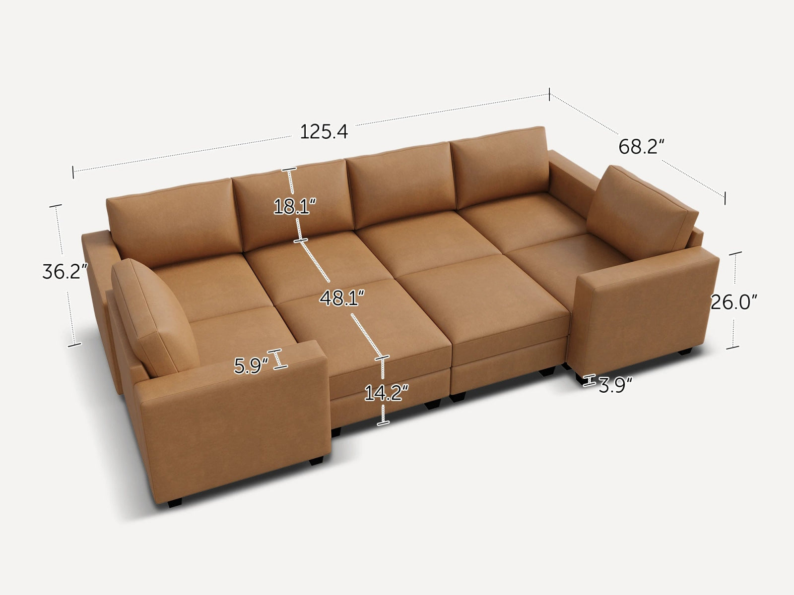 #Color_Cognac Vegan Leather