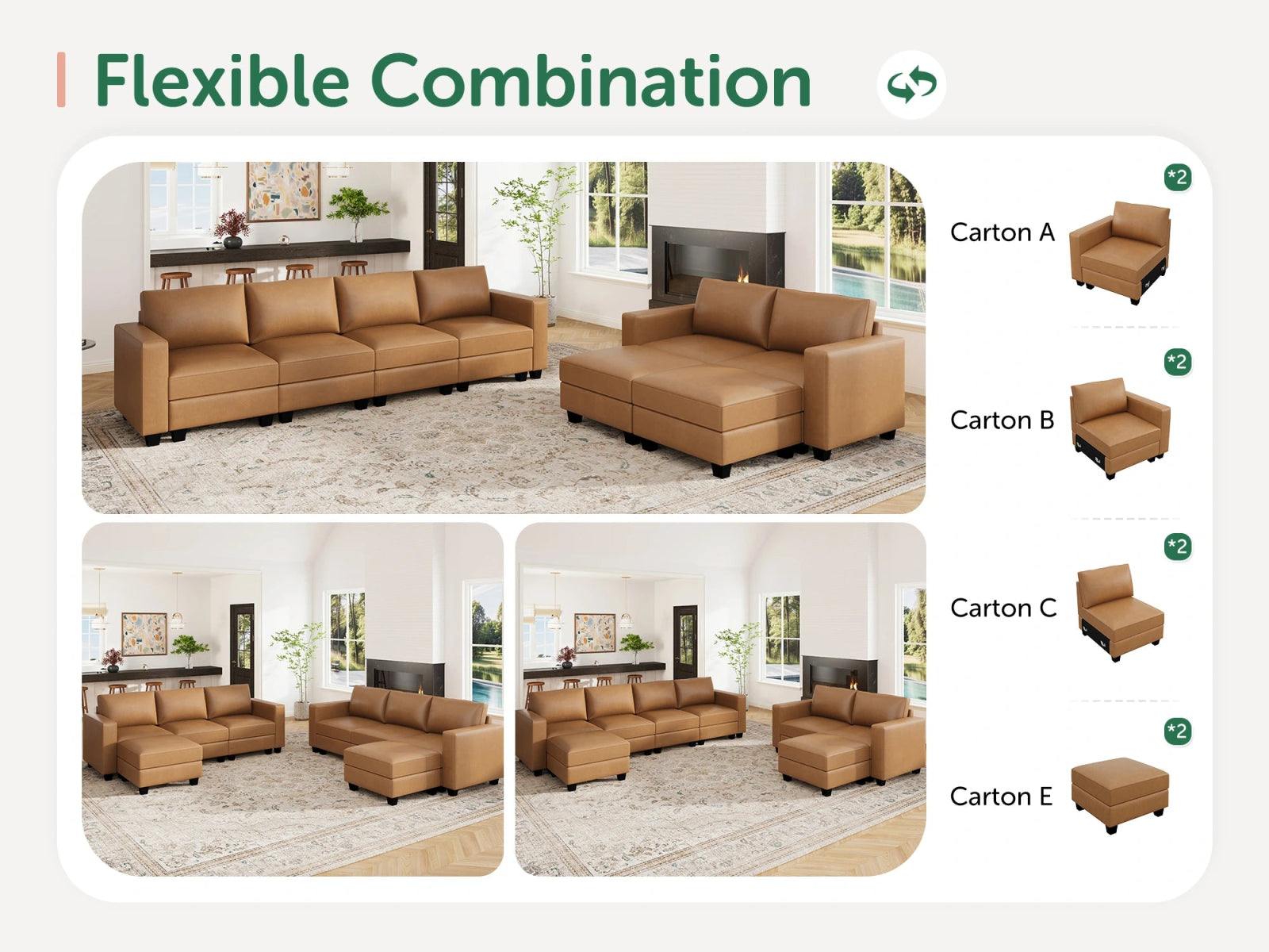 #Color_Cognac Vegan Leather