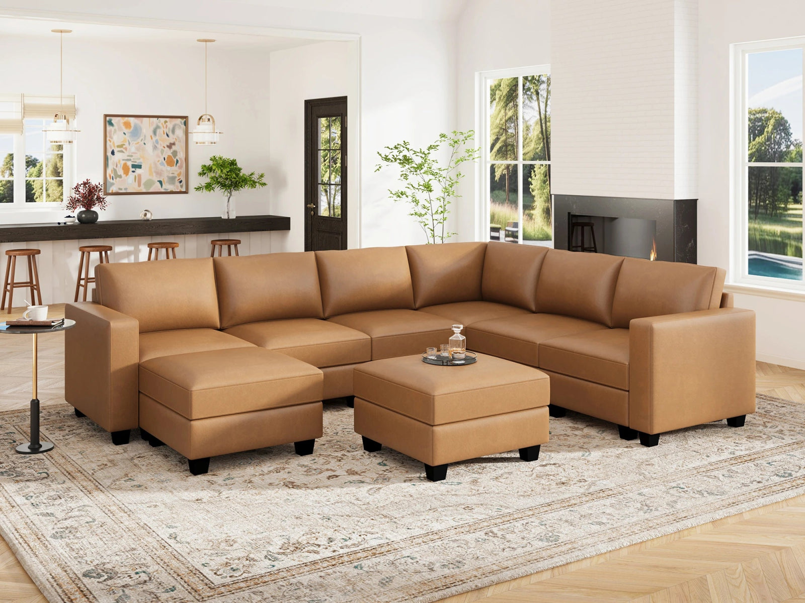 #Color_Cognac Vegan Leather