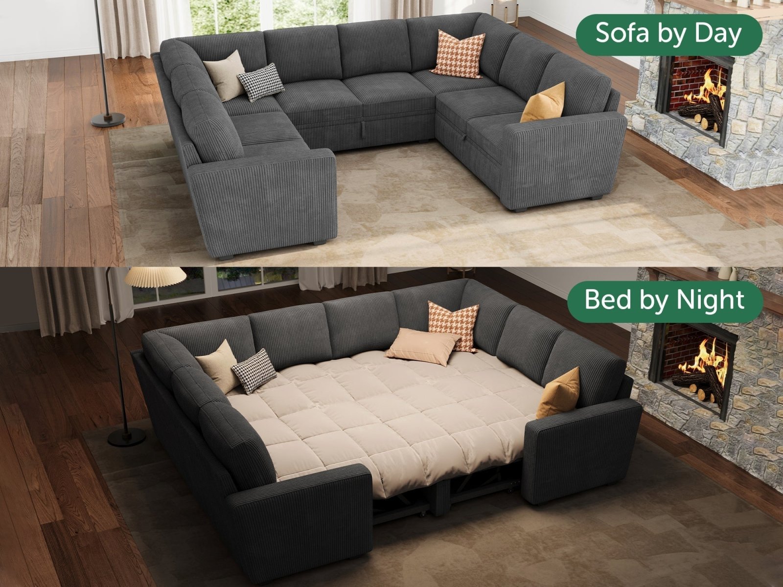 Day and night #Color_Corduroy Grey